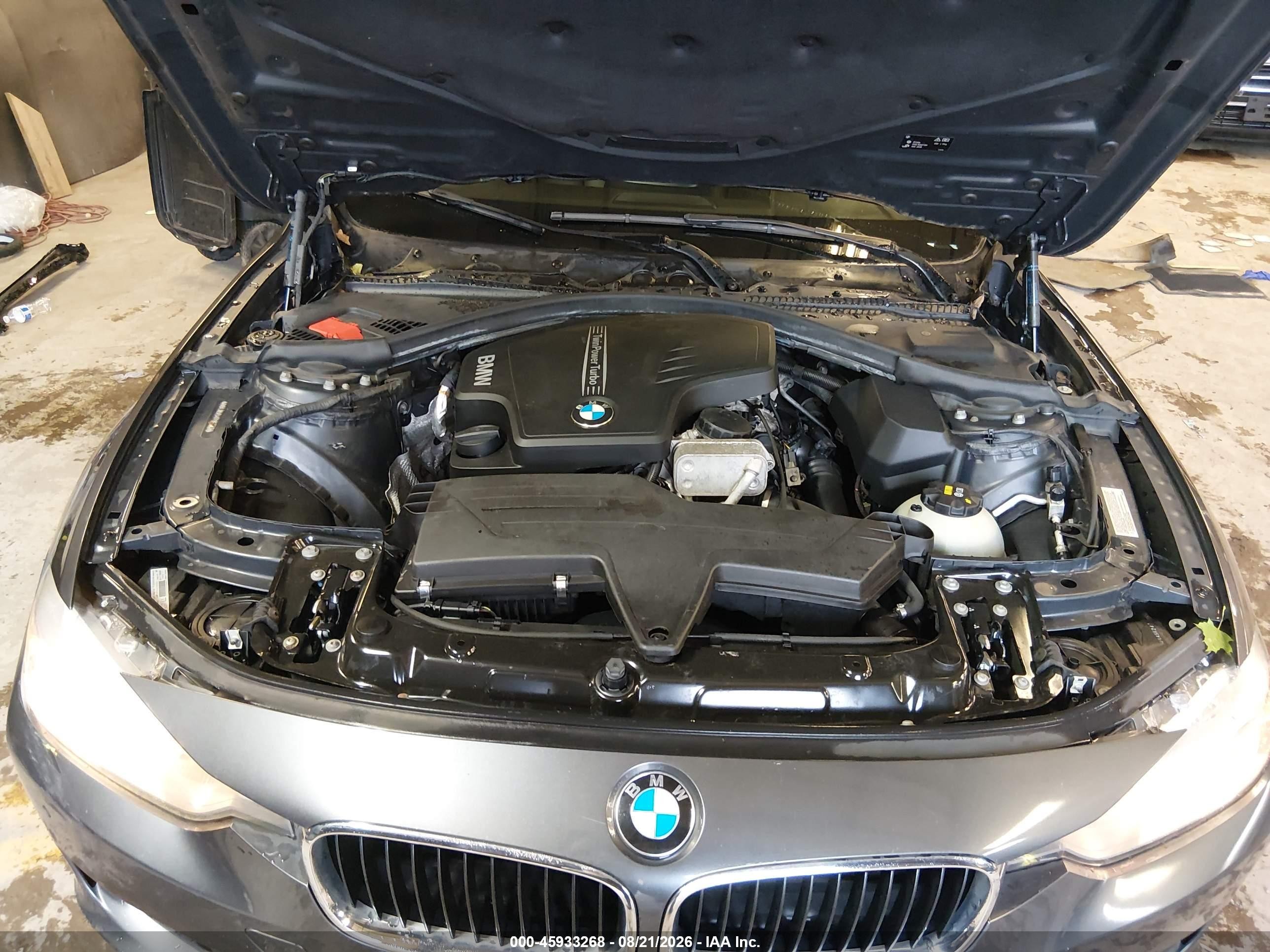2015 Bmw 328i Xdrive Gray vin: WBA3B5C54FF963062