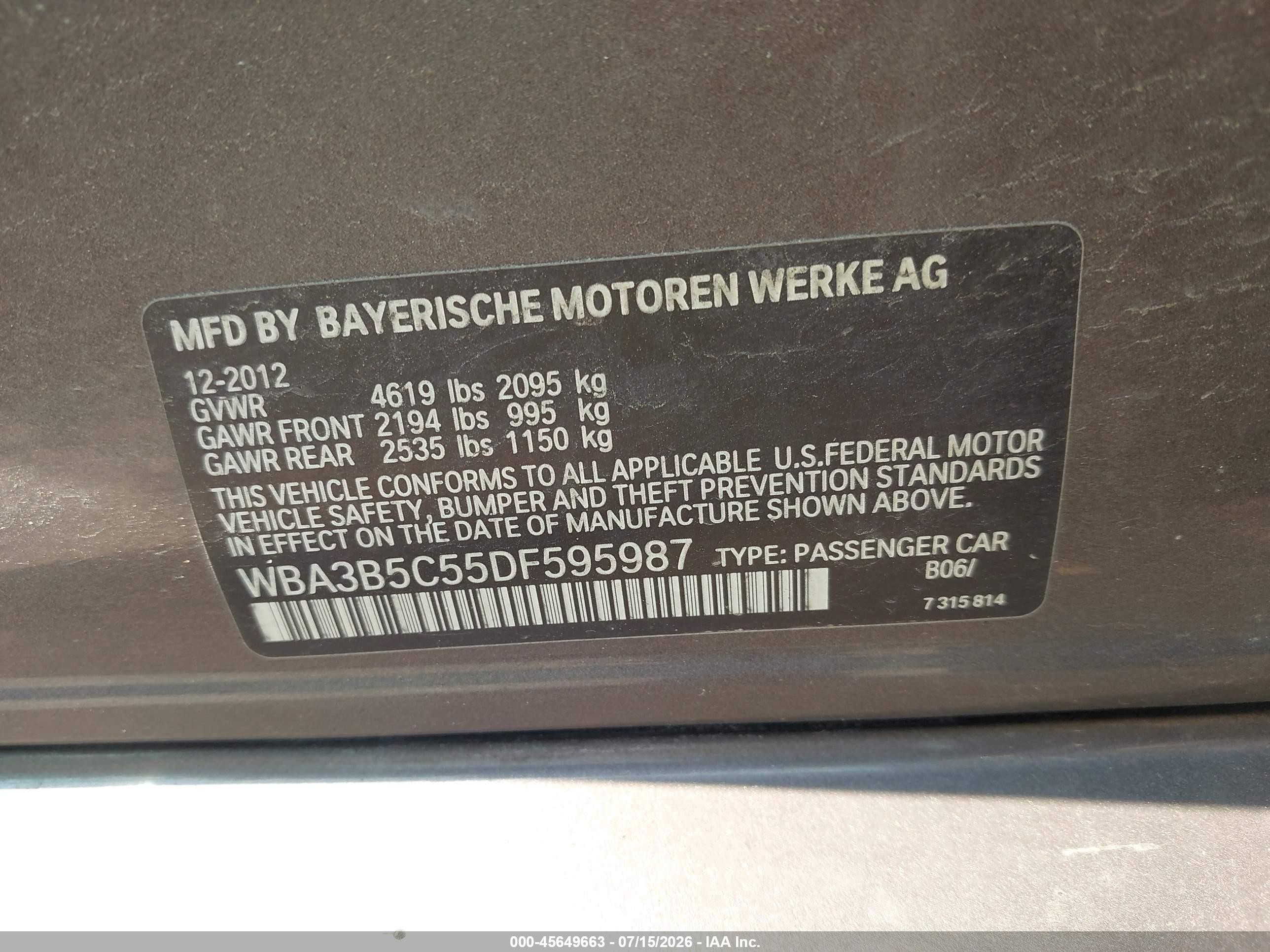 2013 Bmw 328i Xdrive Brown vin: WBA3B5C55DF595987