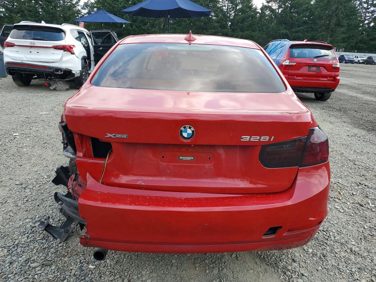 2013 Bmw 328 Xi Sulev Красный vin: WBA3B5C55DJ598398