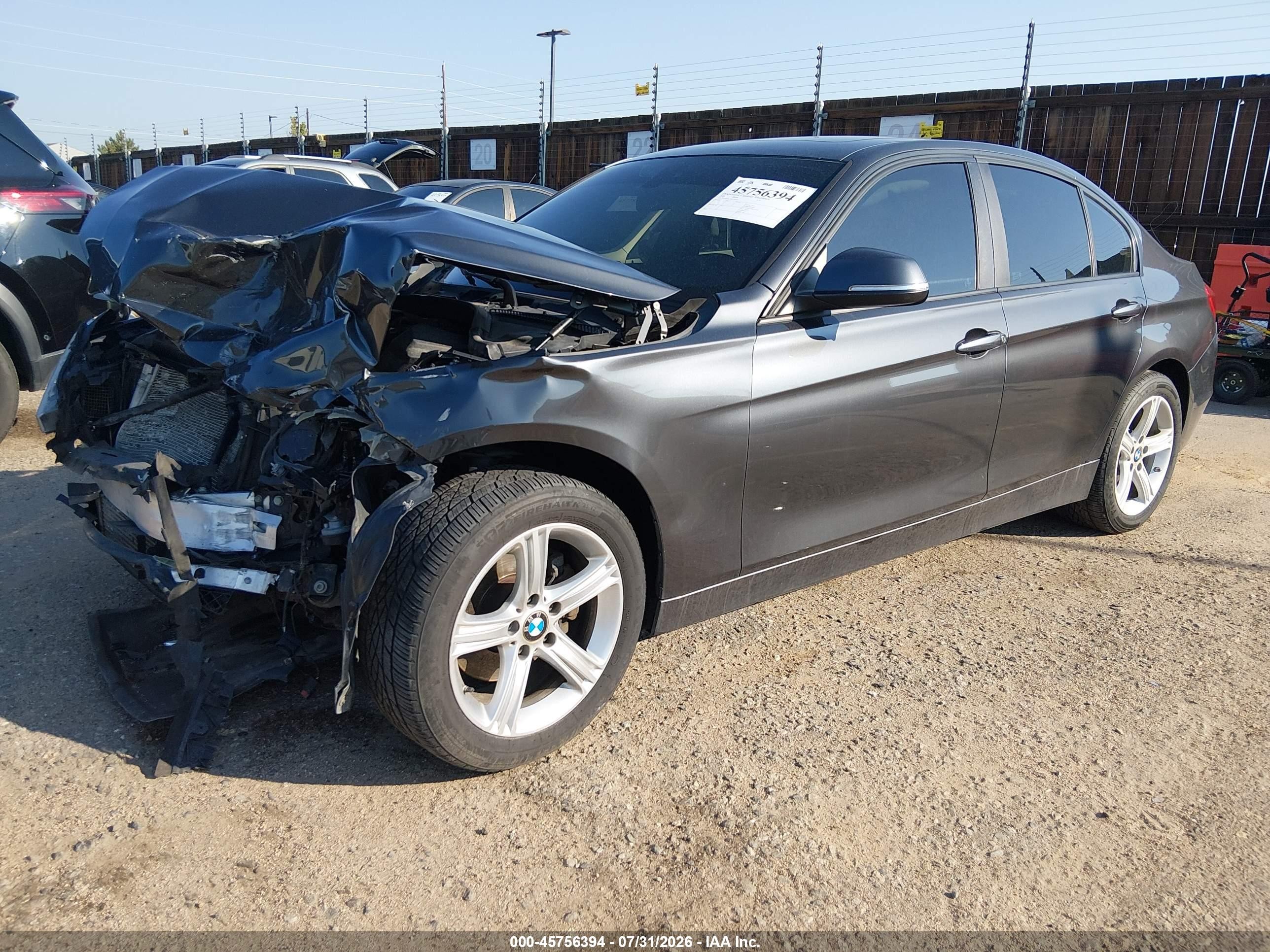 2014 Bmw 328i Xdrive Gray vin: WBA3B5C55EF599569