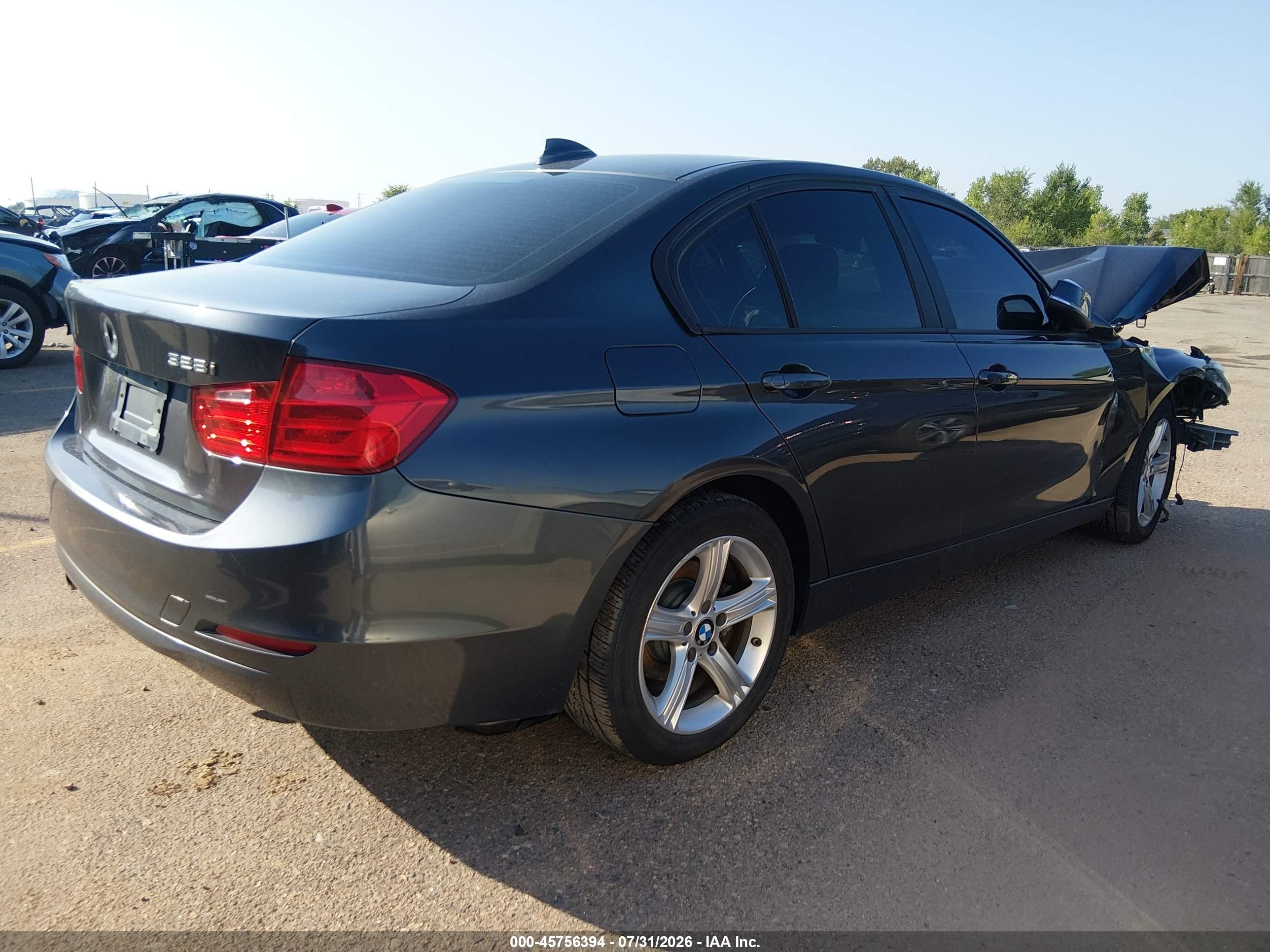 2014 Bmw 328i Xdrive Gray vin: WBA3B5C55EF599569