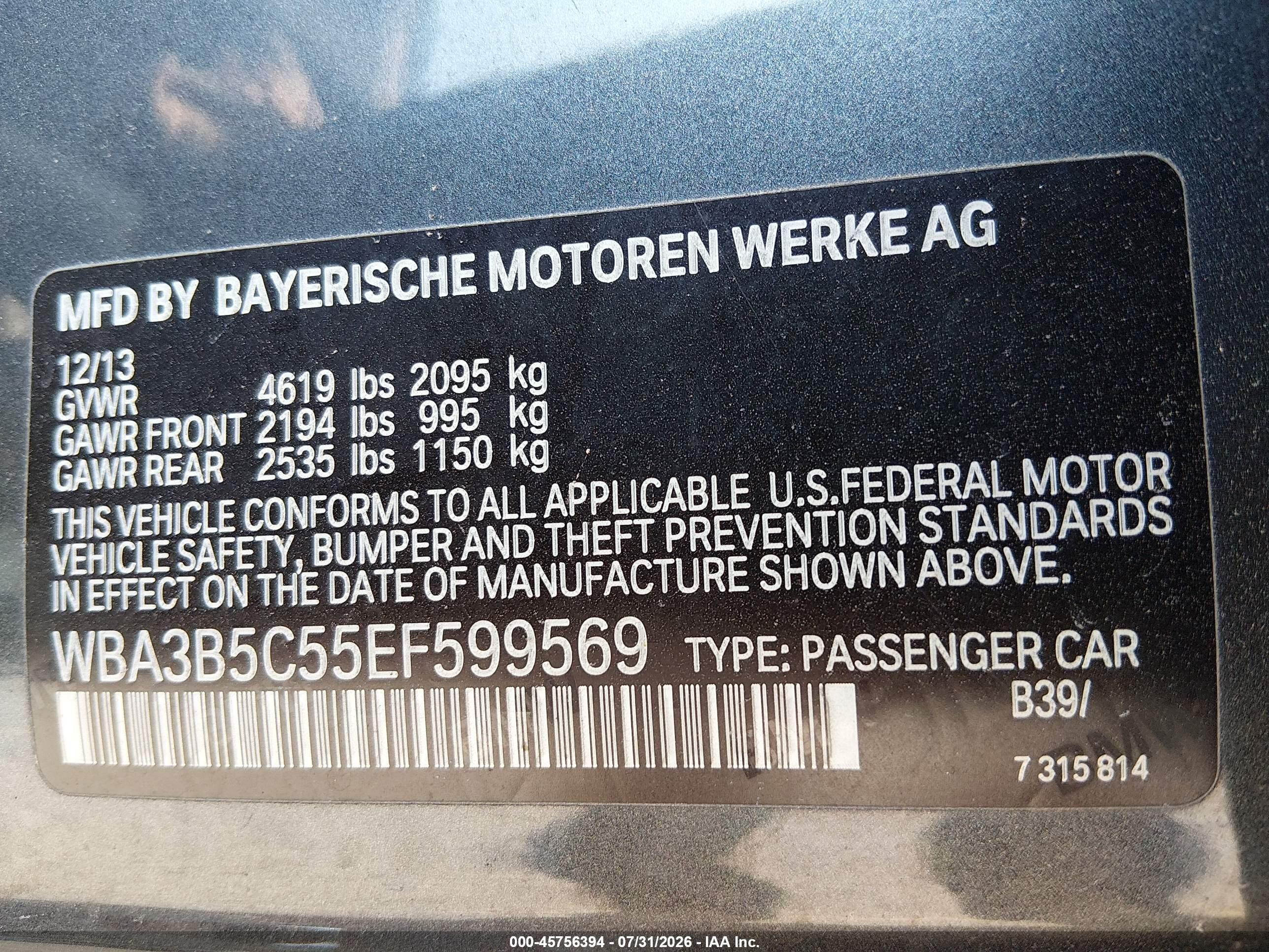 2014 Bmw 328i Xdrive Gray vin: WBA3B5C55EF599569