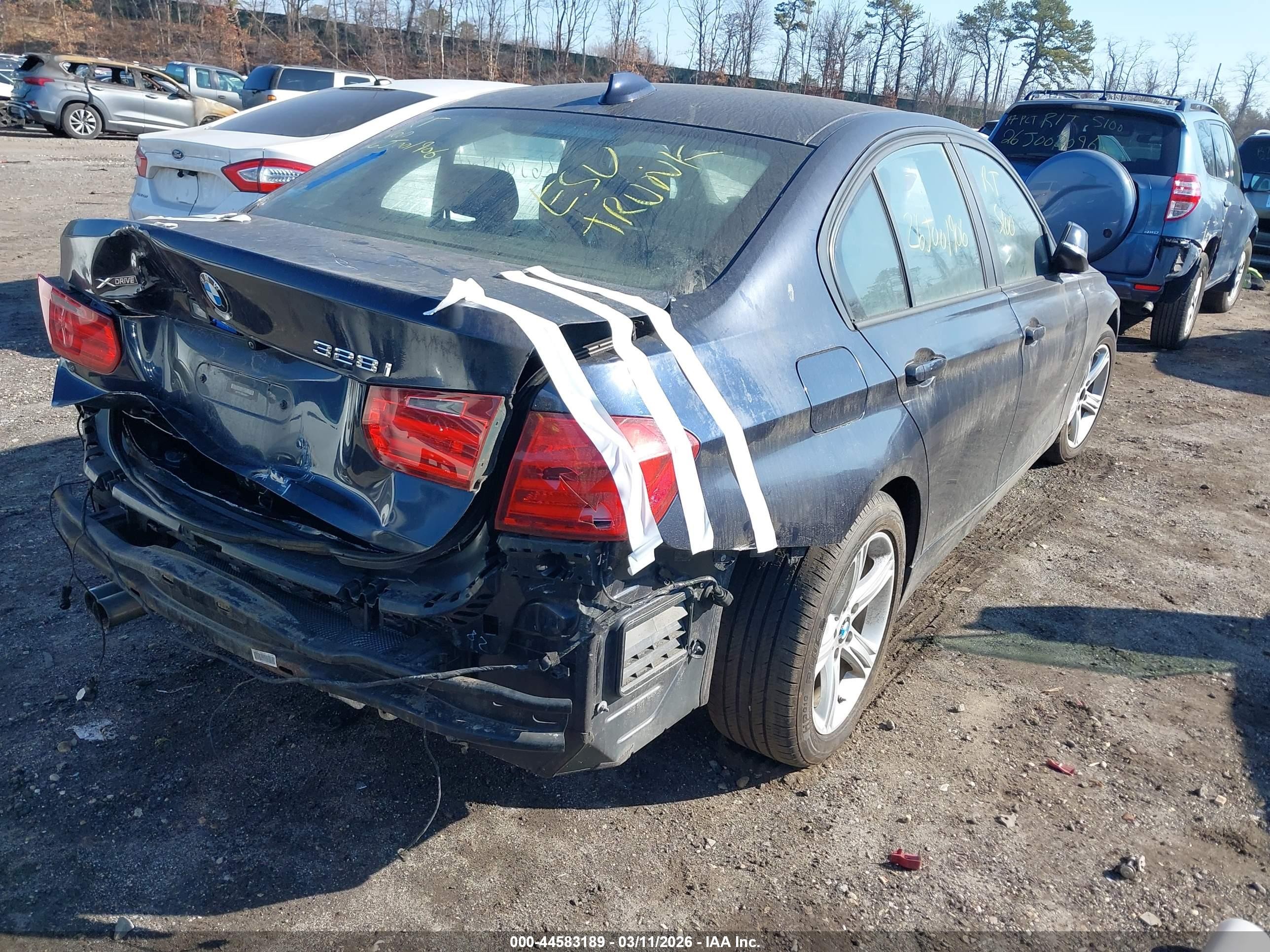 2014 Bmw 328i Xdrive Gray vin: WBA3B5C55EP539494