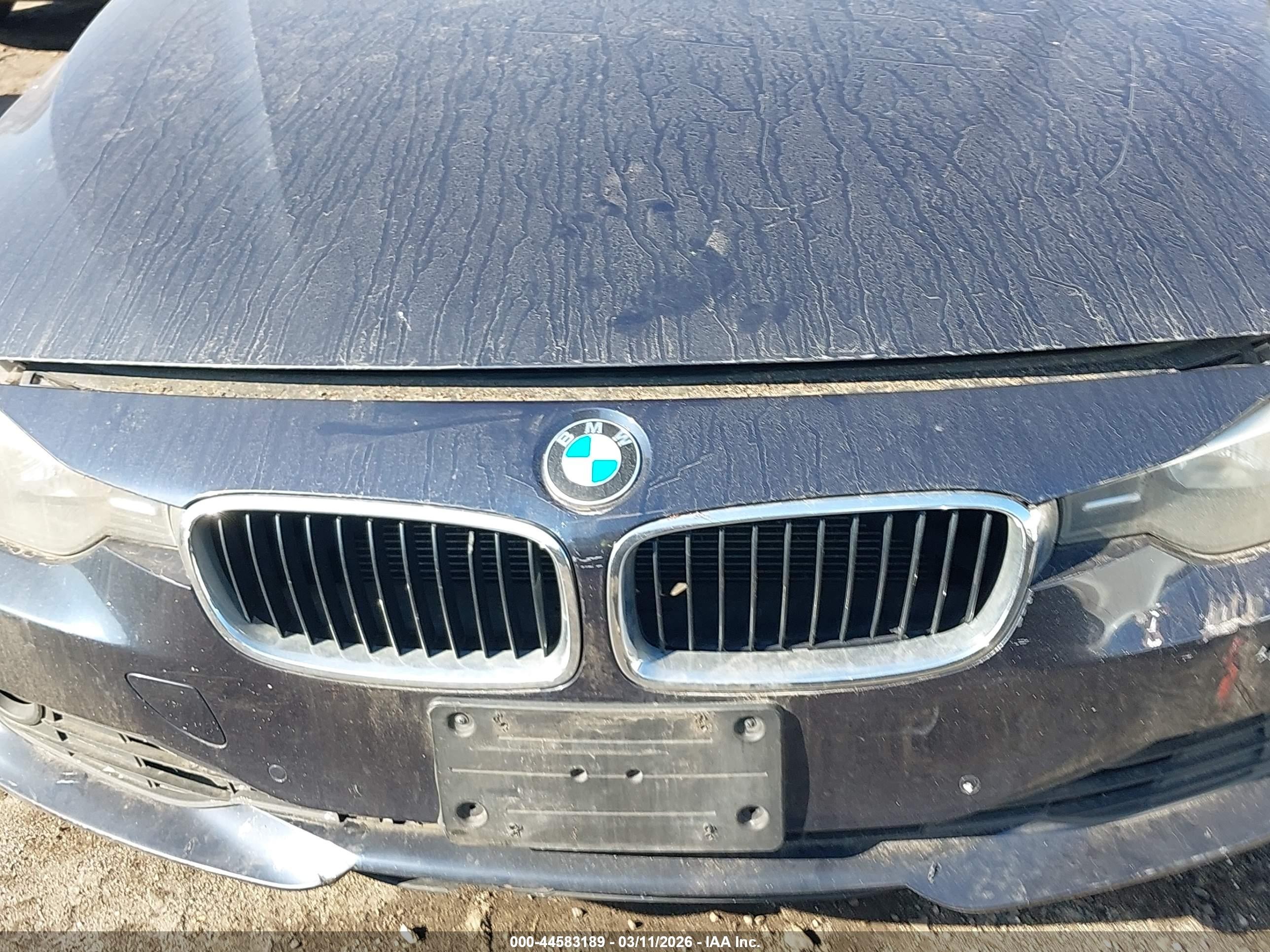2014 Bmw 328i Xdrive Gray vin: WBA3B5C55EP539494