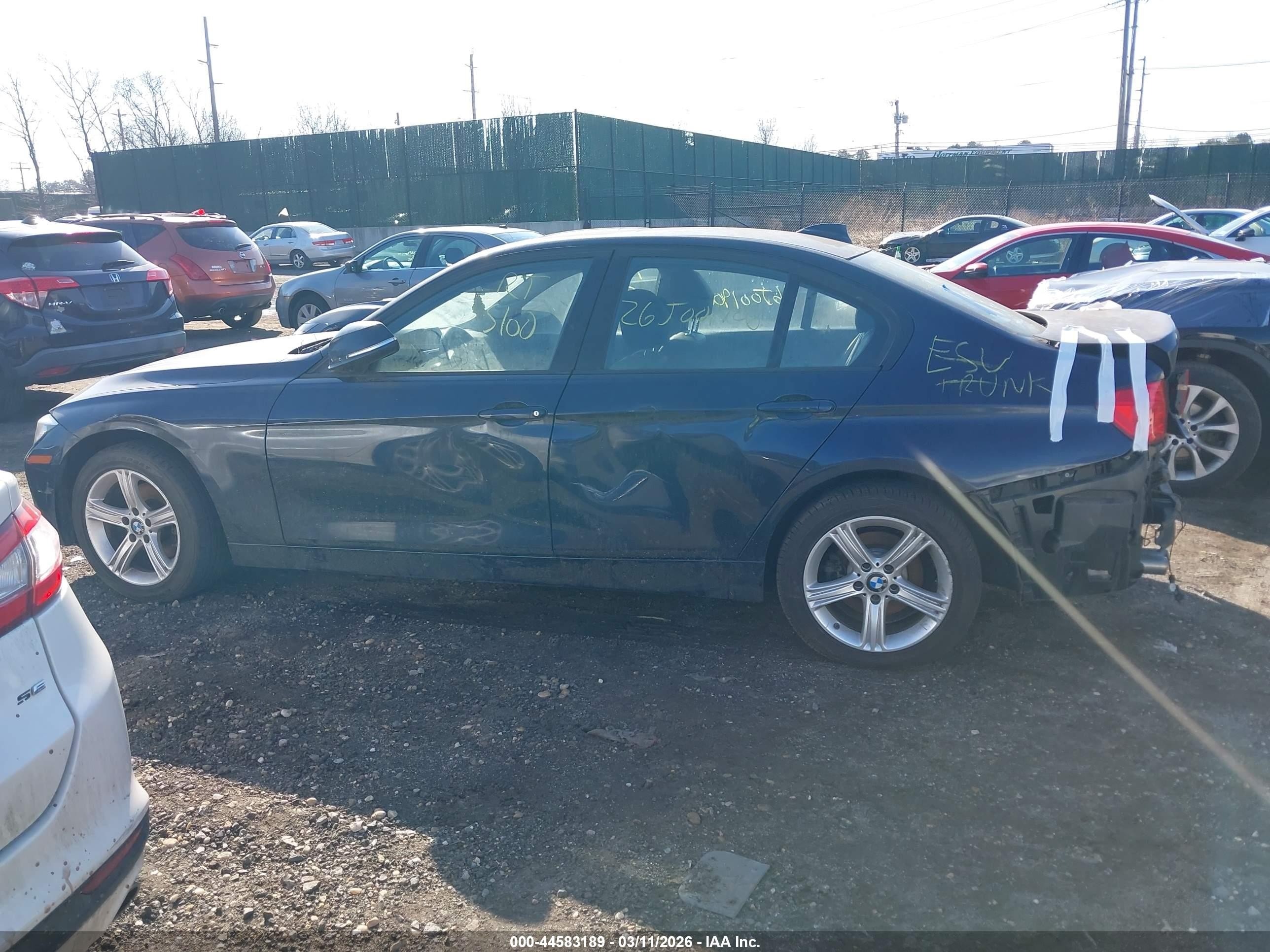 2014 Bmw 328i Xdrive Gray vin: WBA3B5C55EP539494
