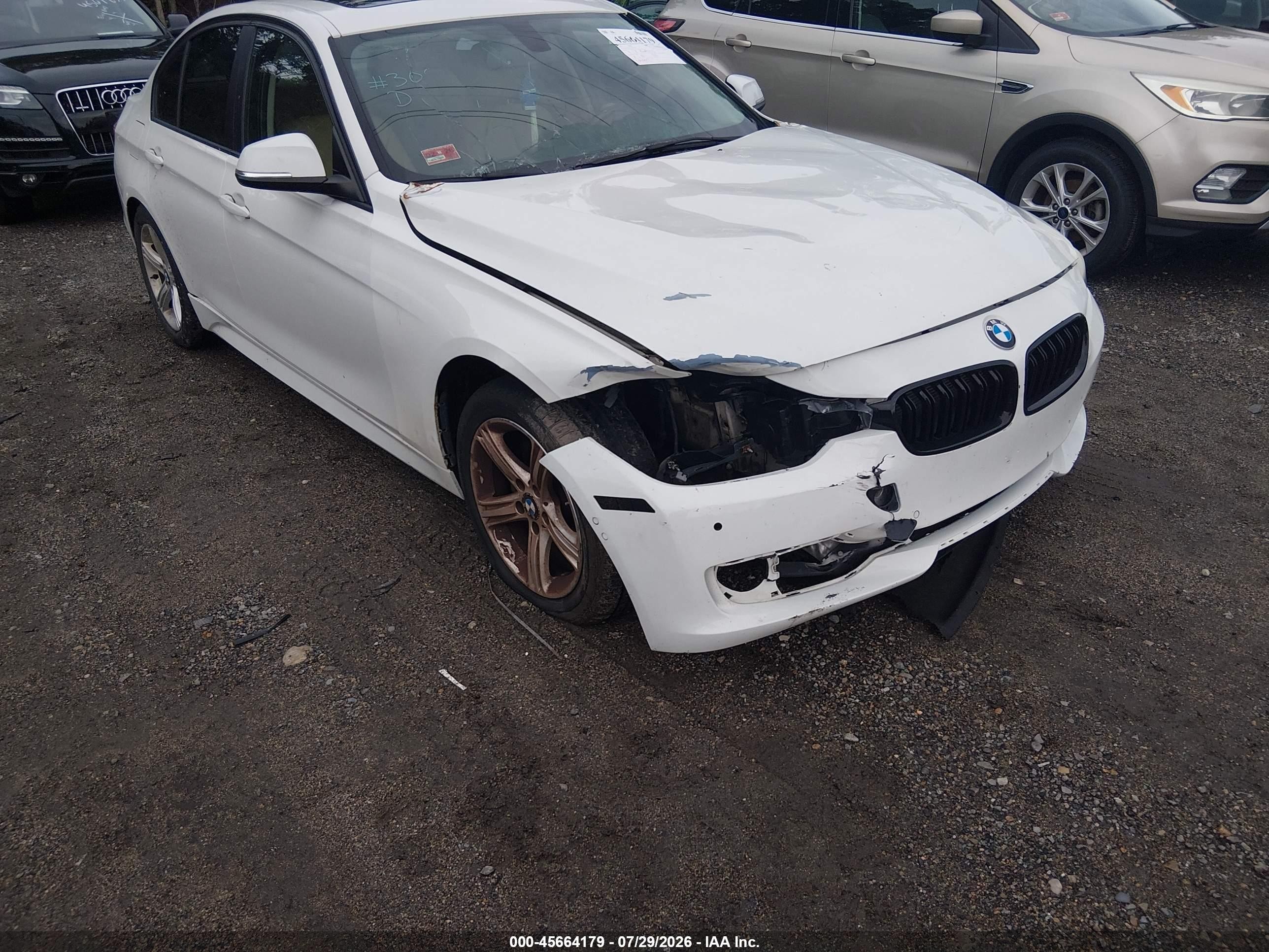 2014 Bmw 328i Xdrive White vin: WBA3B5C55EP543710