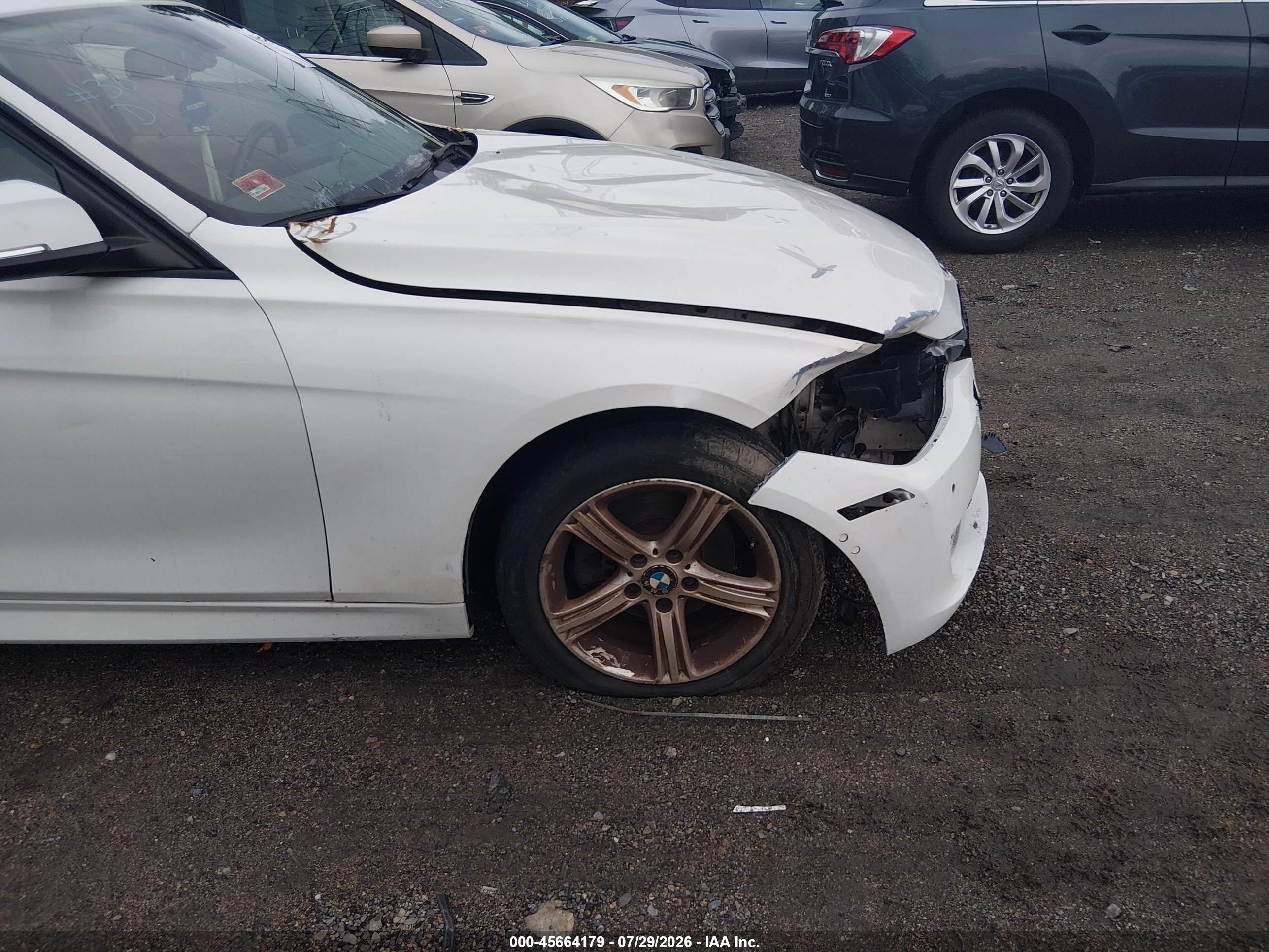 2014 Bmw 328i Xdrive White vin: WBA3B5C55EP543710