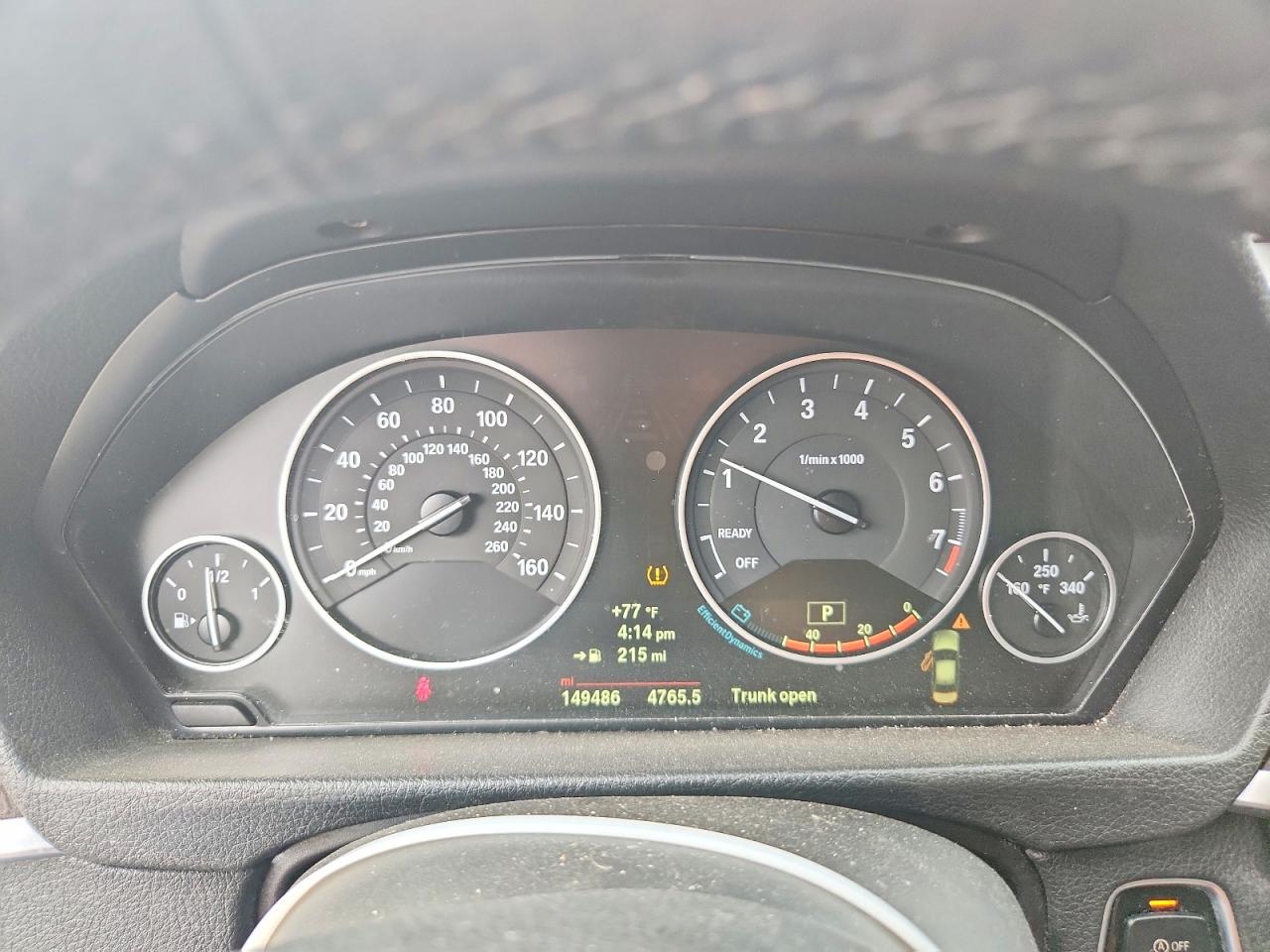 2014 Bmw 328 Xi Sulev Белый vin: WBA3B5C55EP652572