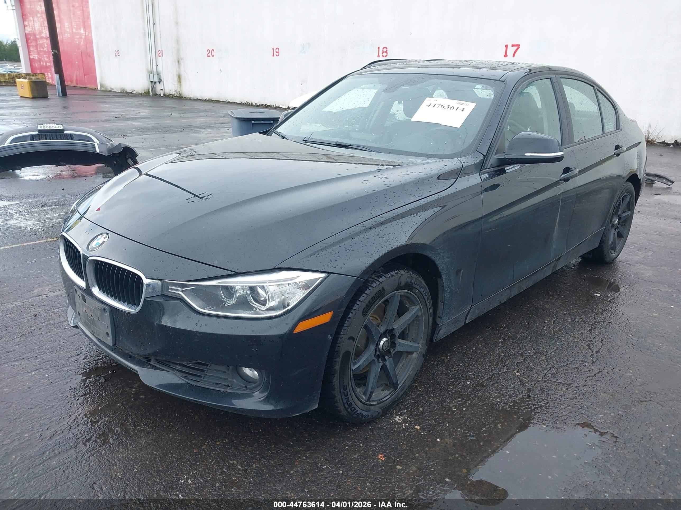 2014 Bmw 328i Xdrive Black vin: WBA3B5C56EP539424