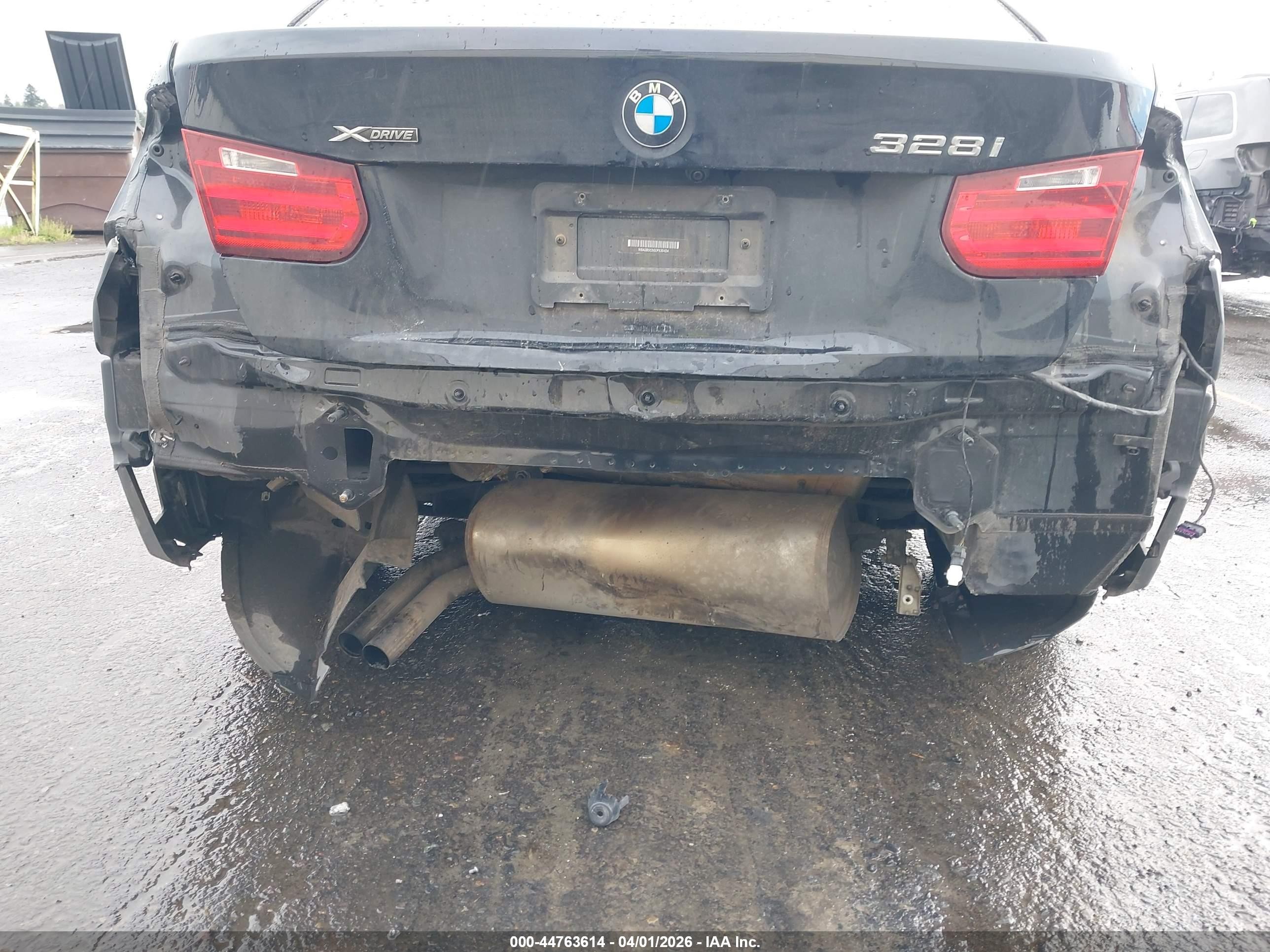 2014 Bmw 328i Xdrive Black vin: WBA3B5C56EP539424