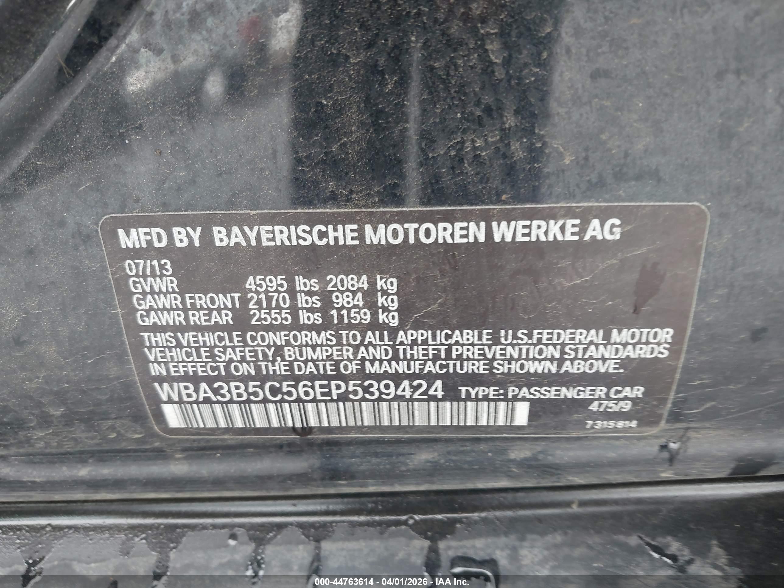 2014 Bmw 328i Xdrive Black vin: WBA3B5C56EP539424