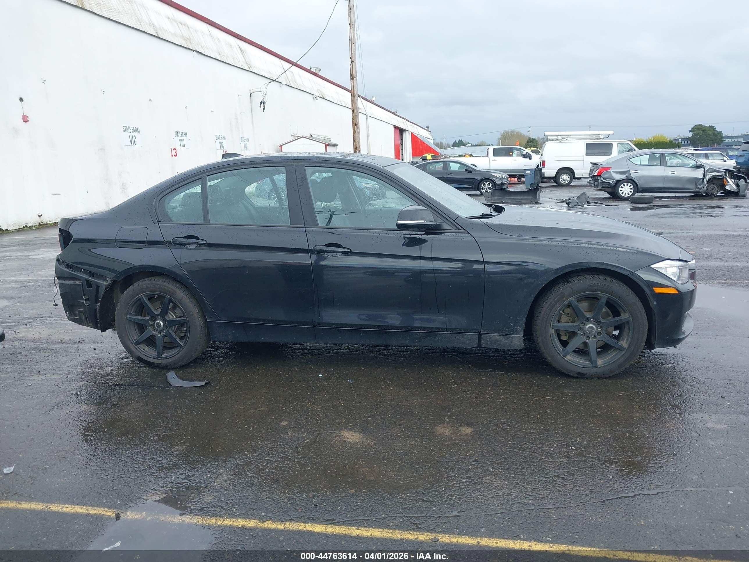 2014 Bmw 328i Xdrive Black vin: WBA3B5C56EP539424