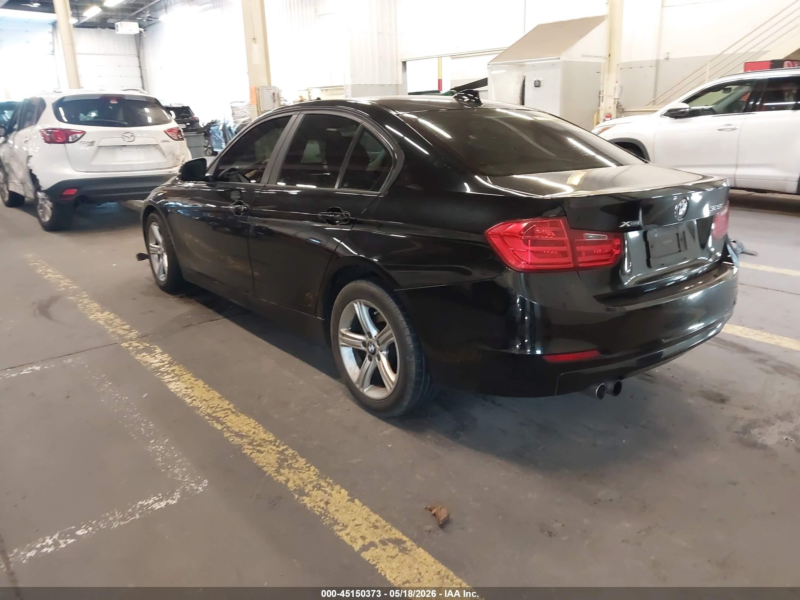 2014 Bmw 328i Xdrive Black vin: WBA3B5C56EP541707