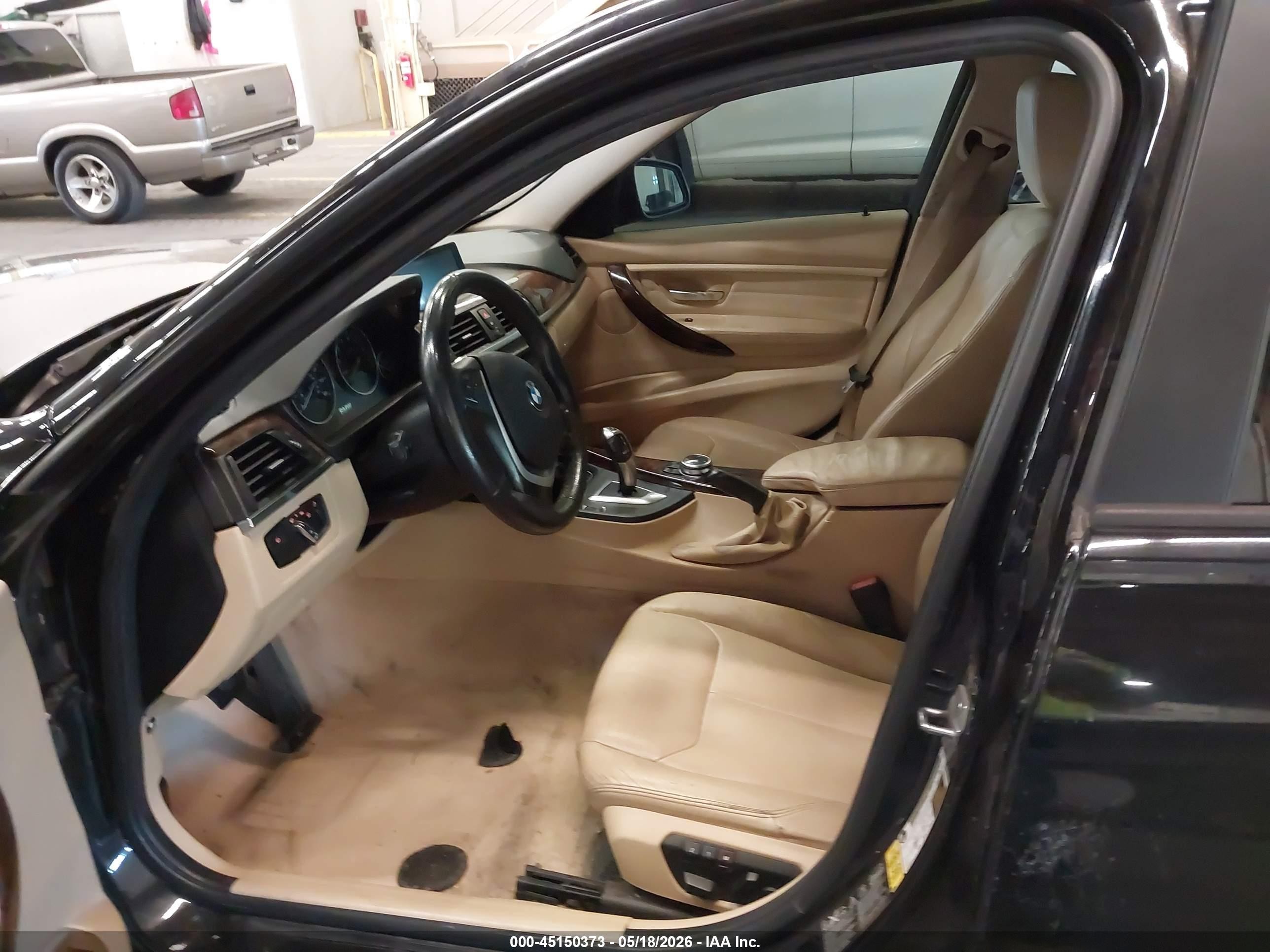 2014 Bmw 328i Xdrive Black vin: WBA3B5C56EP541707