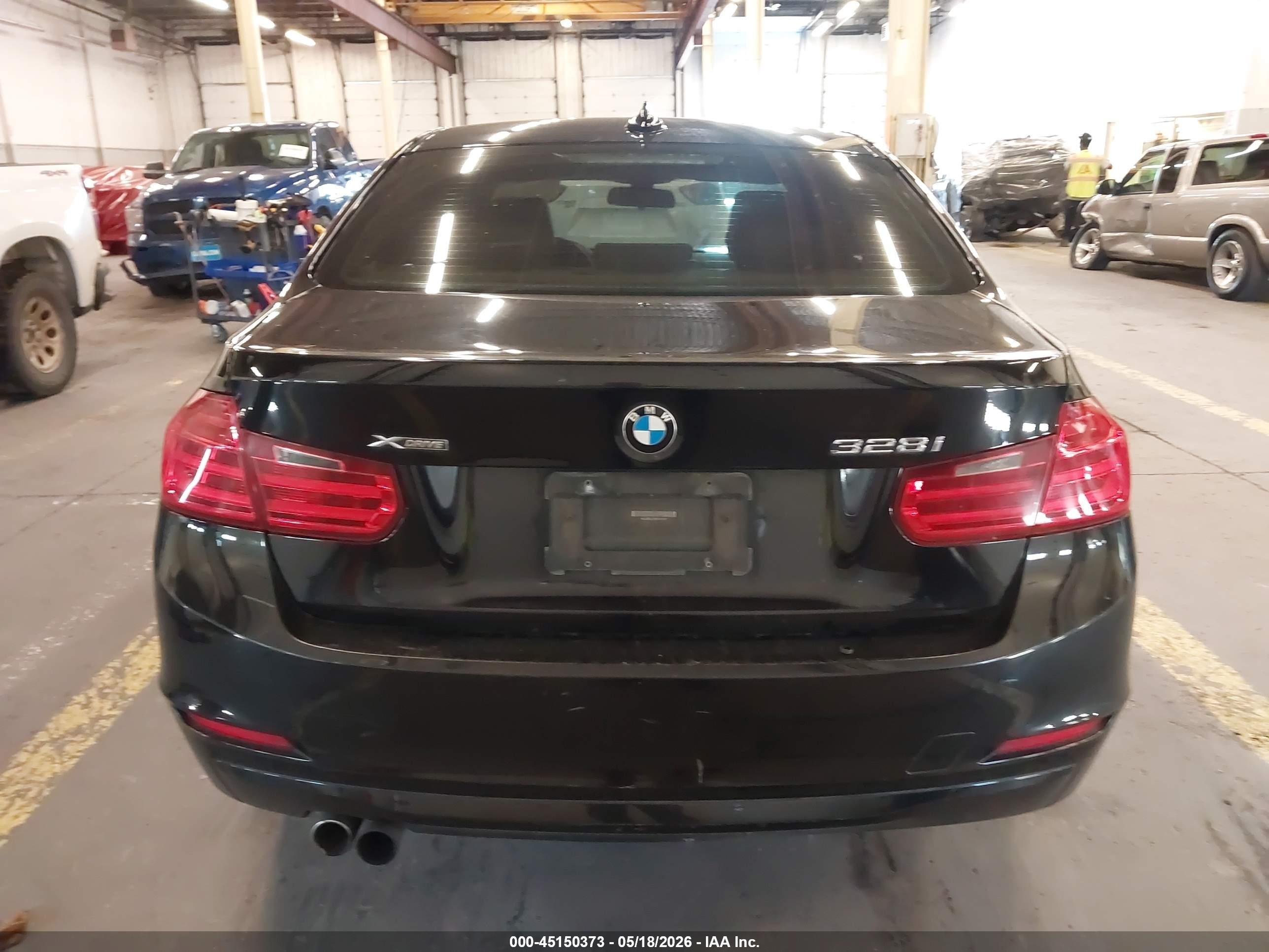 2014 Bmw 328i Xdrive Black vin: WBA3B5C56EP541707
