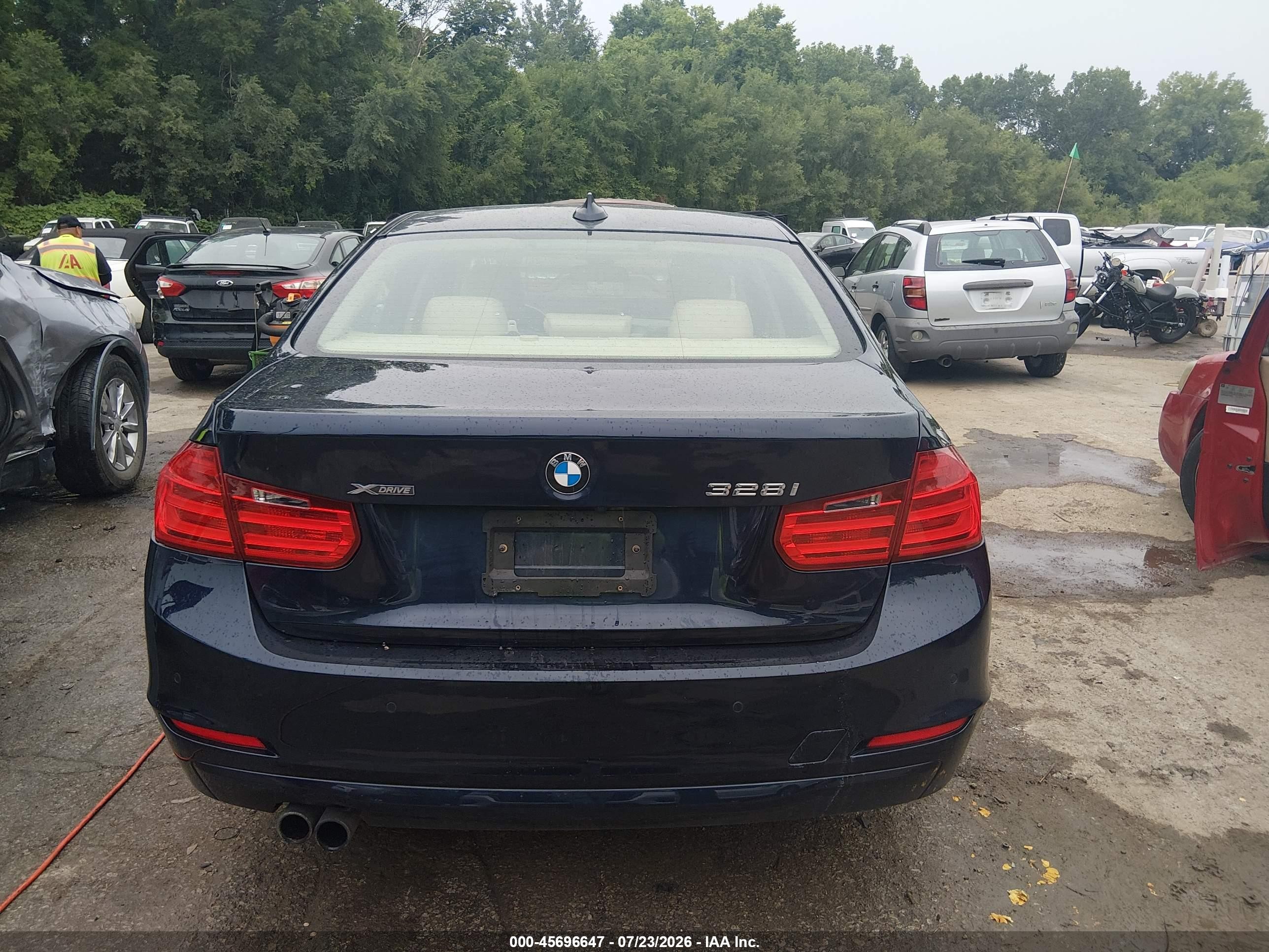 2013 Bmw 328i Xdrive Navy vin: WBA3B5C57DF595389