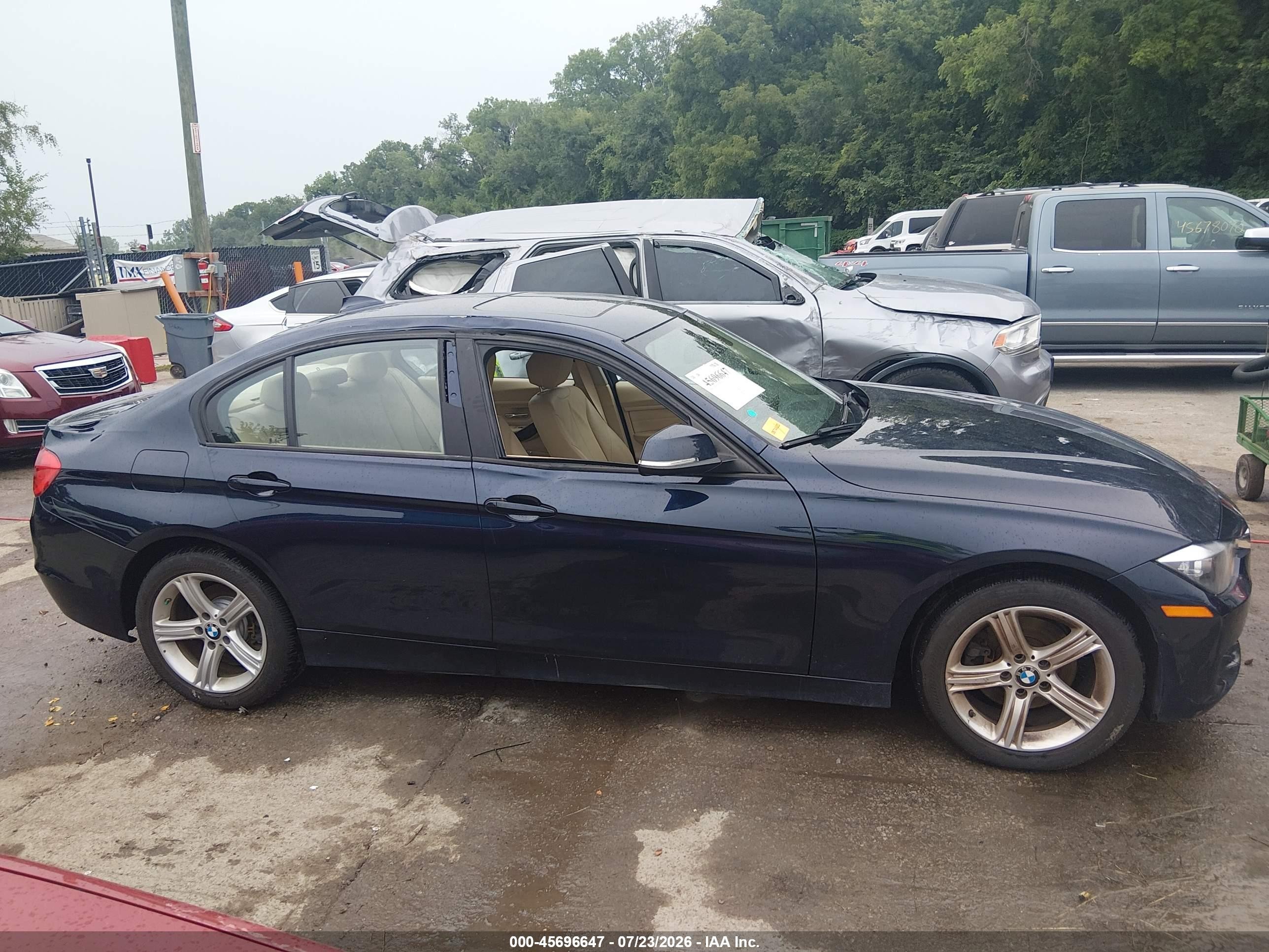 2013 Bmw 328i Xdrive Navy vin: WBA3B5C57DF595389