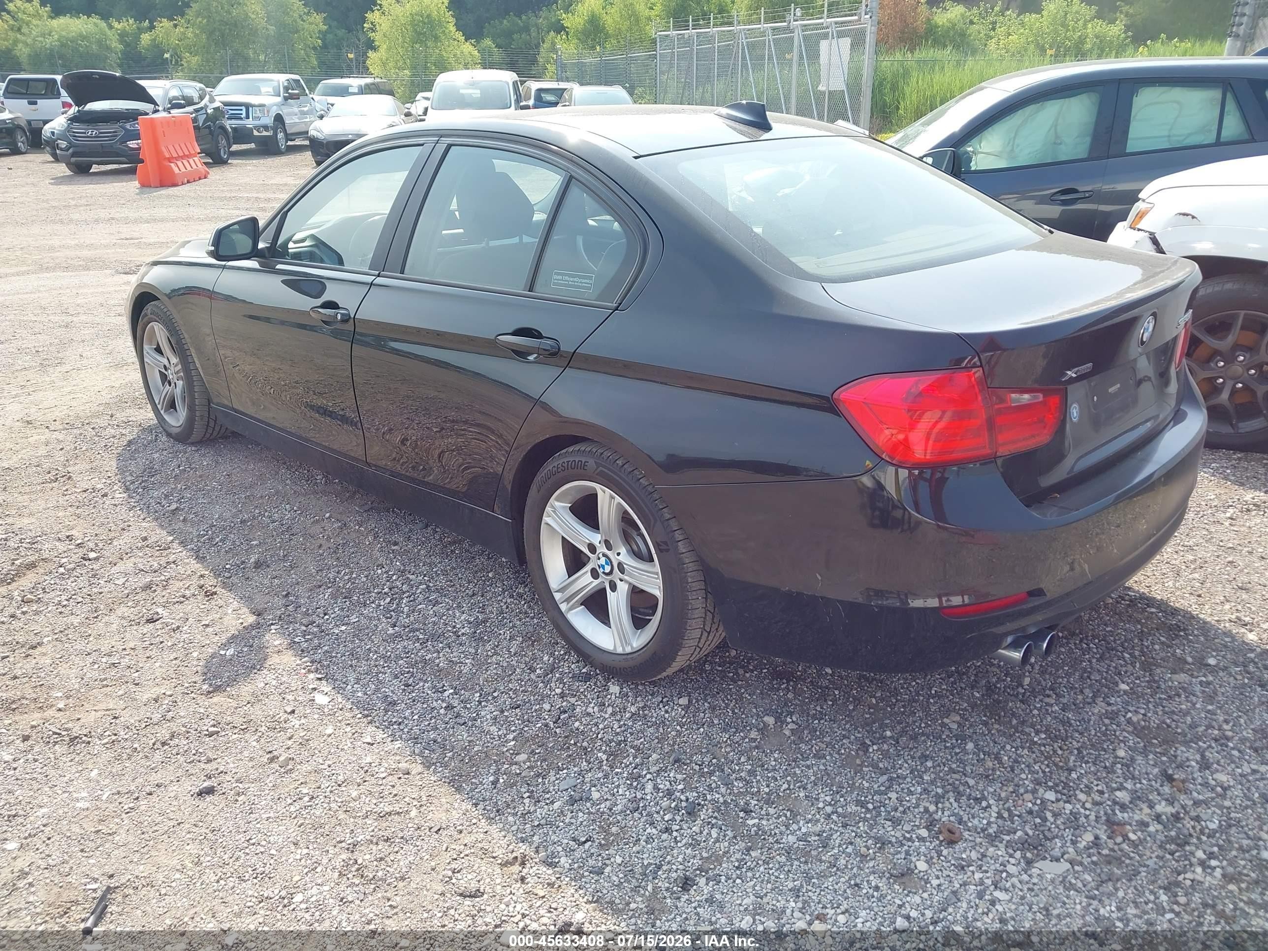 2013 Bmw 328i Xdrive Black vin: WBA3B5C57DF598924