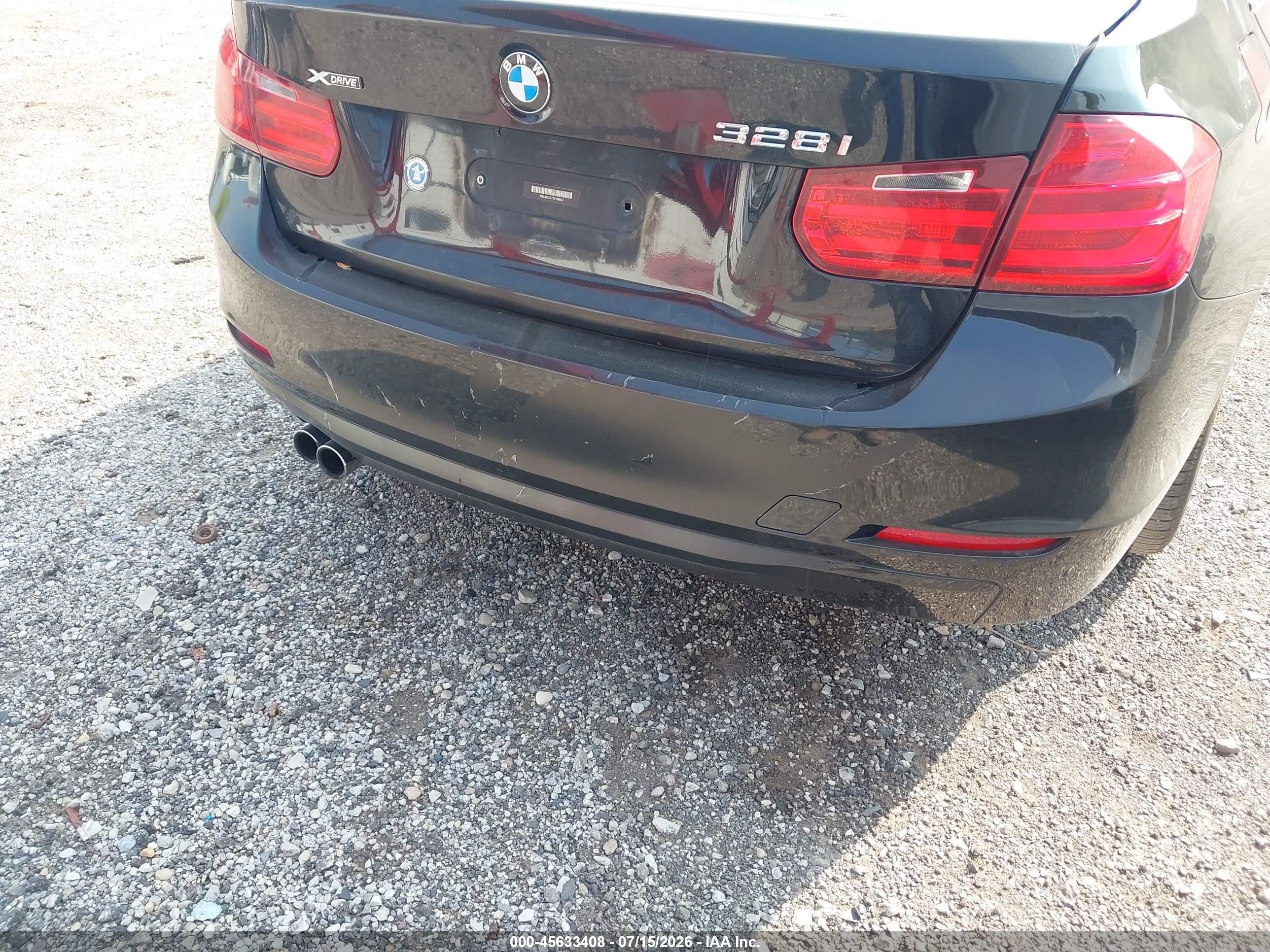 2013 Bmw 328i Xdrive Black vin: WBA3B5C57DF598924