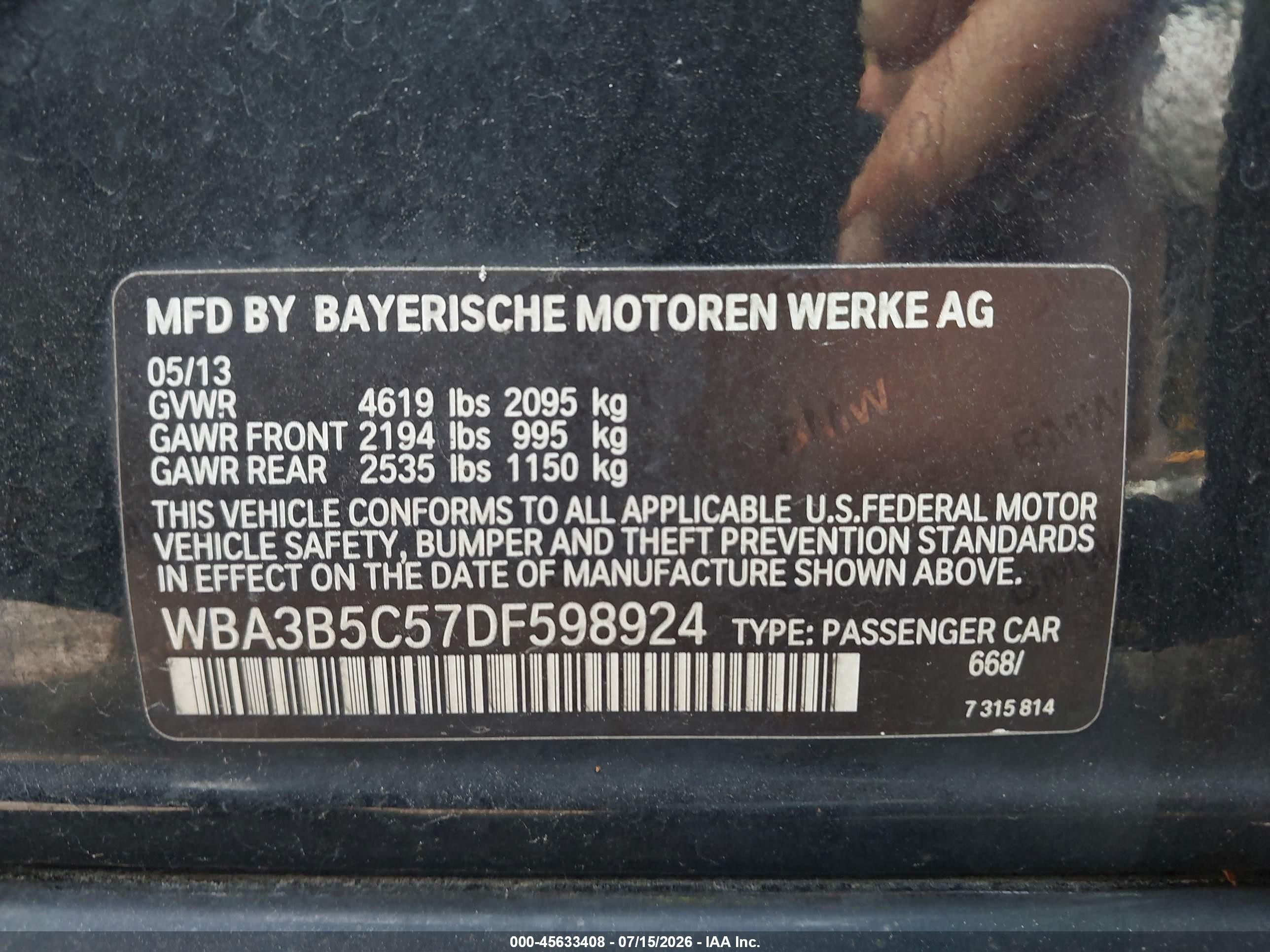 2013 Bmw 328i Xdrive Black vin: WBA3B5C57DF598924