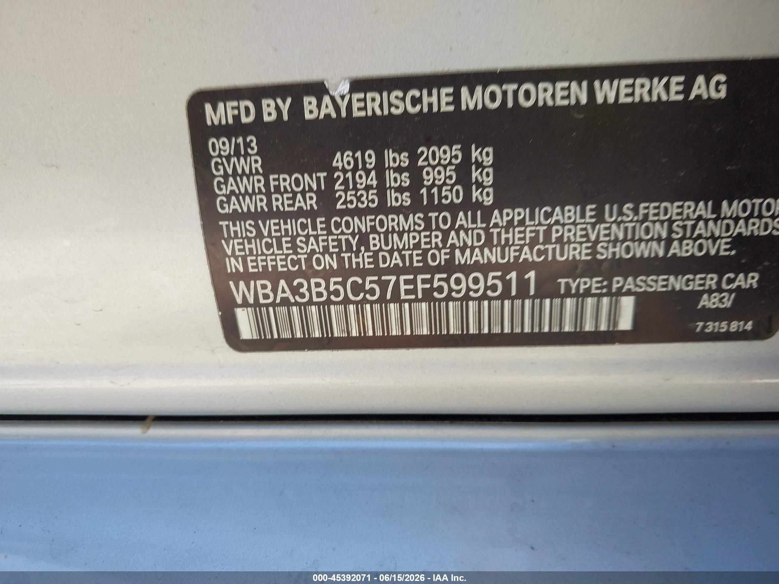 2014 Bmw 328i Xdrive Серебряный vin: WBA3B5C57EF599511