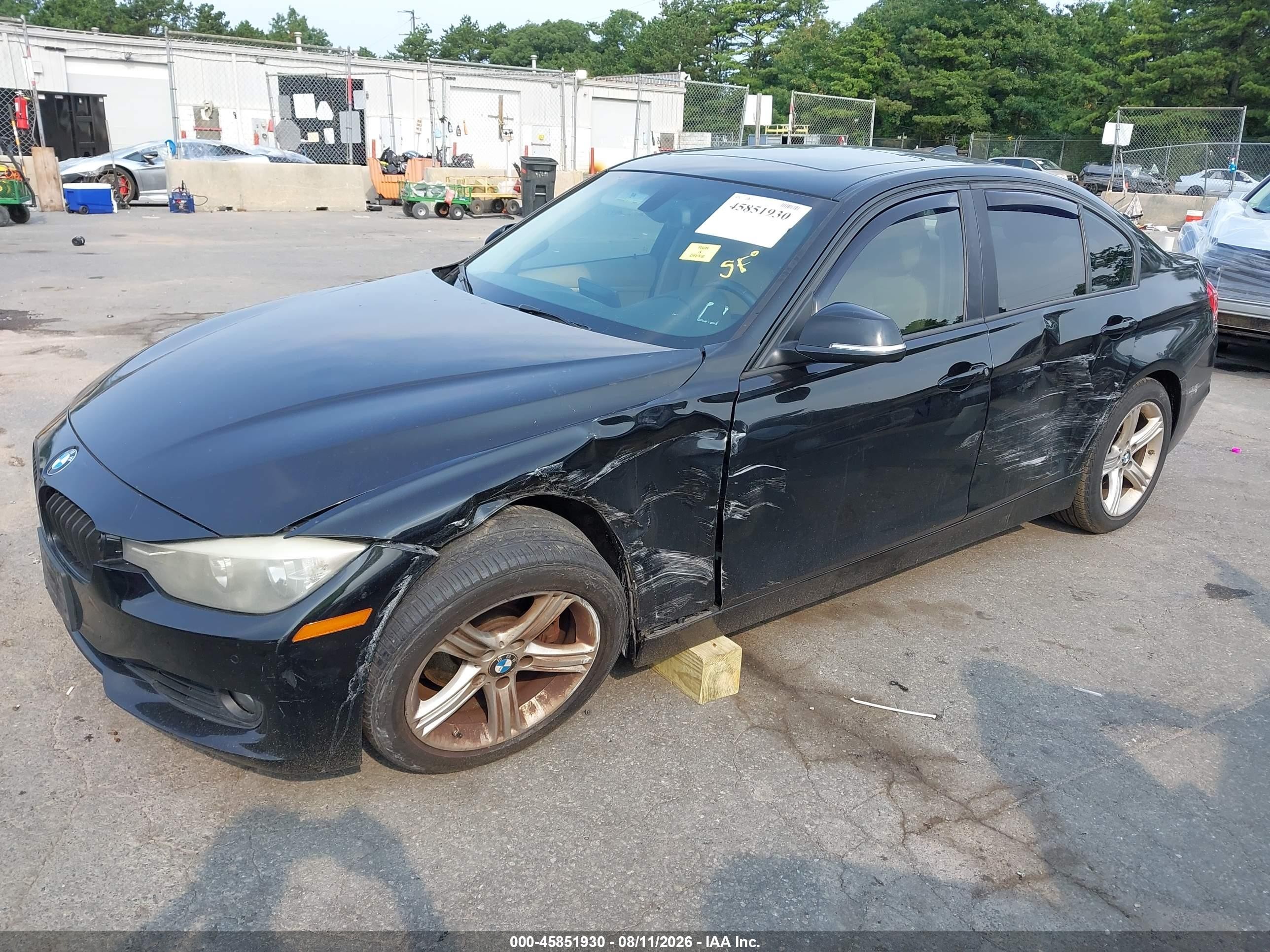 2014 Bmw 328i Xdrive Black vin: WBA3B5C57EP539917