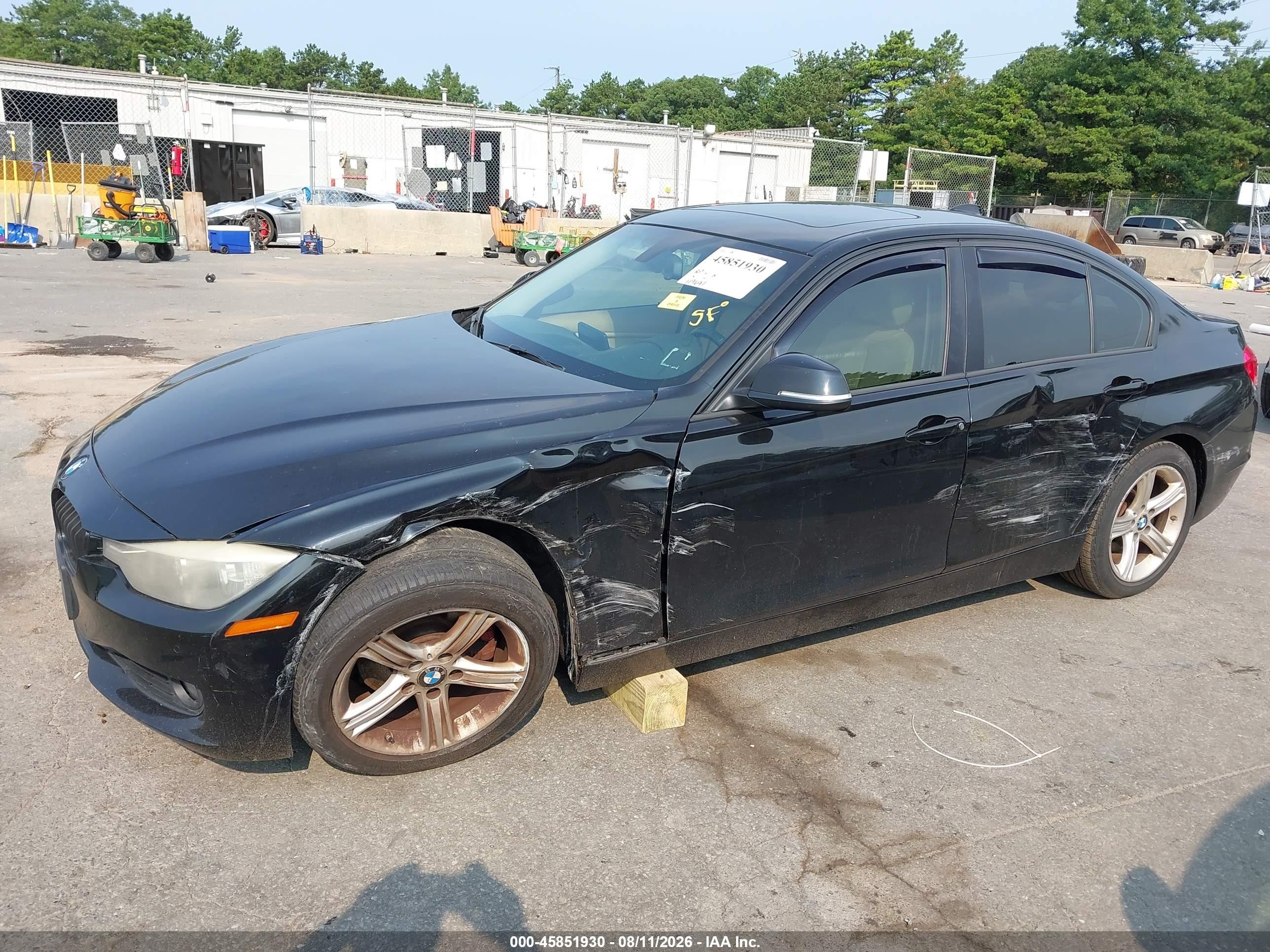 2014 Bmw 328i Xdrive Black vin: WBA3B5C57EP539917