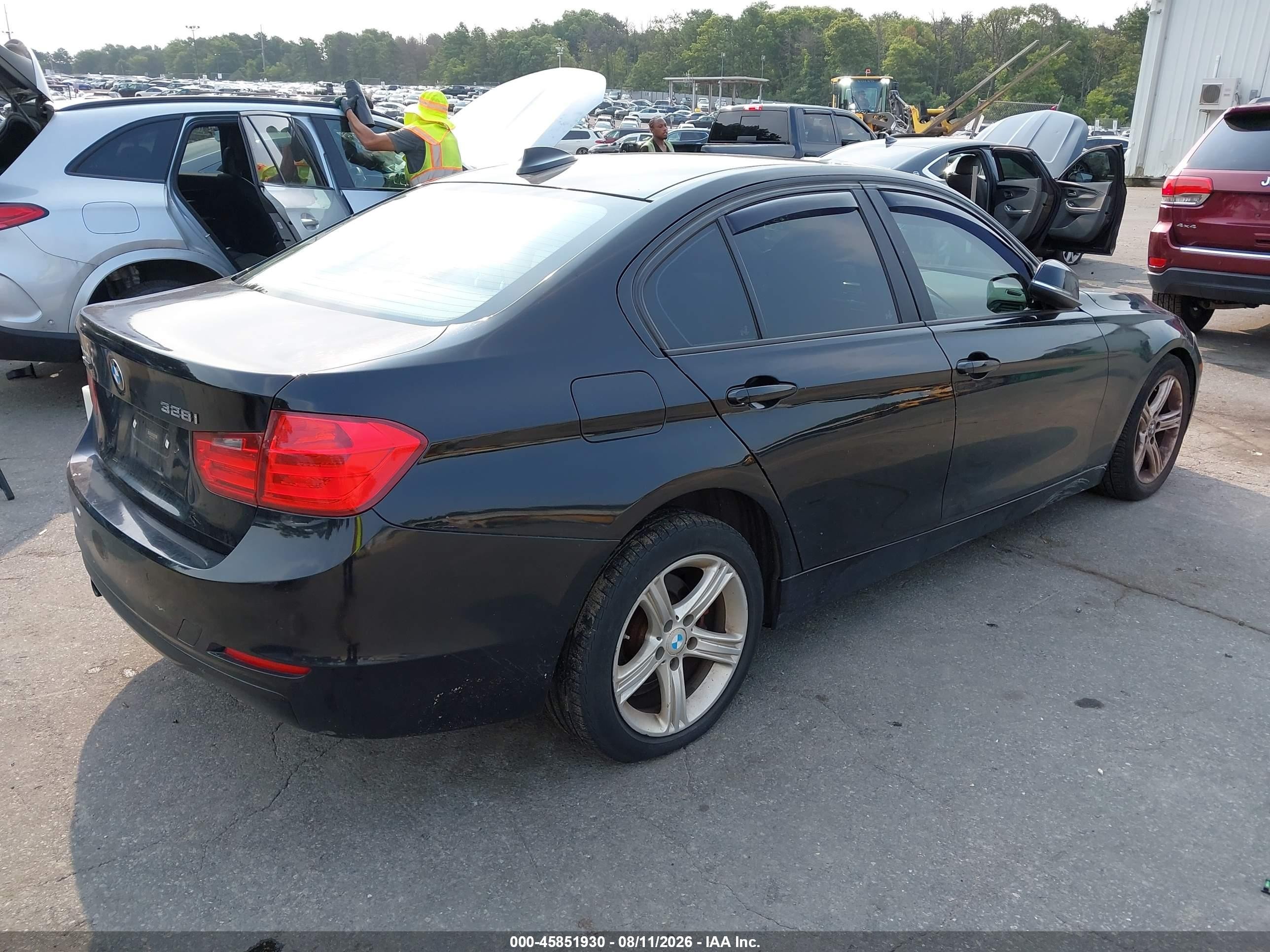 2014 Bmw 328i Xdrive Black vin: WBA3B5C57EP539917