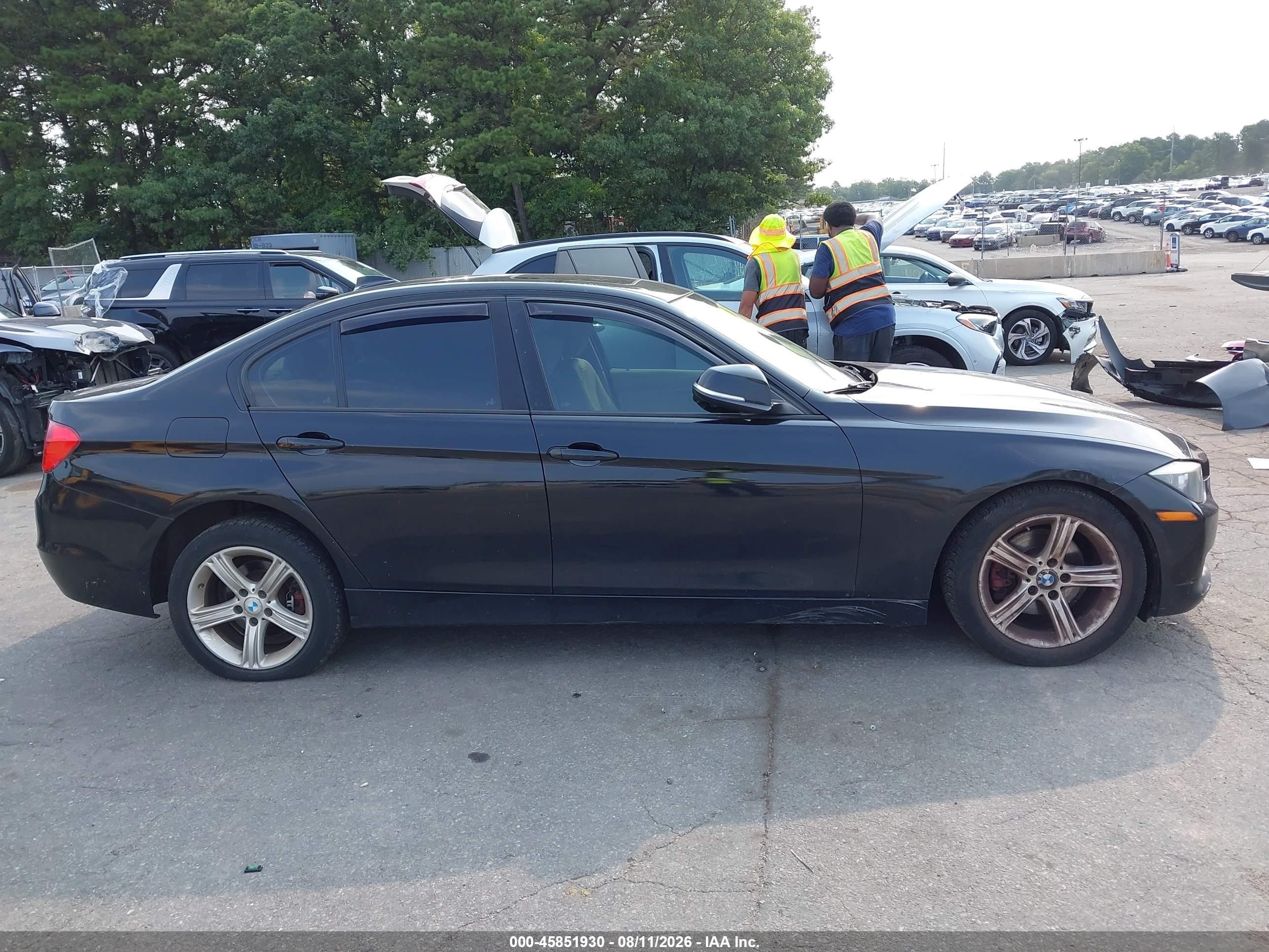 2014 Bmw 328i Xdrive Black vin: WBA3B5C57EP539917