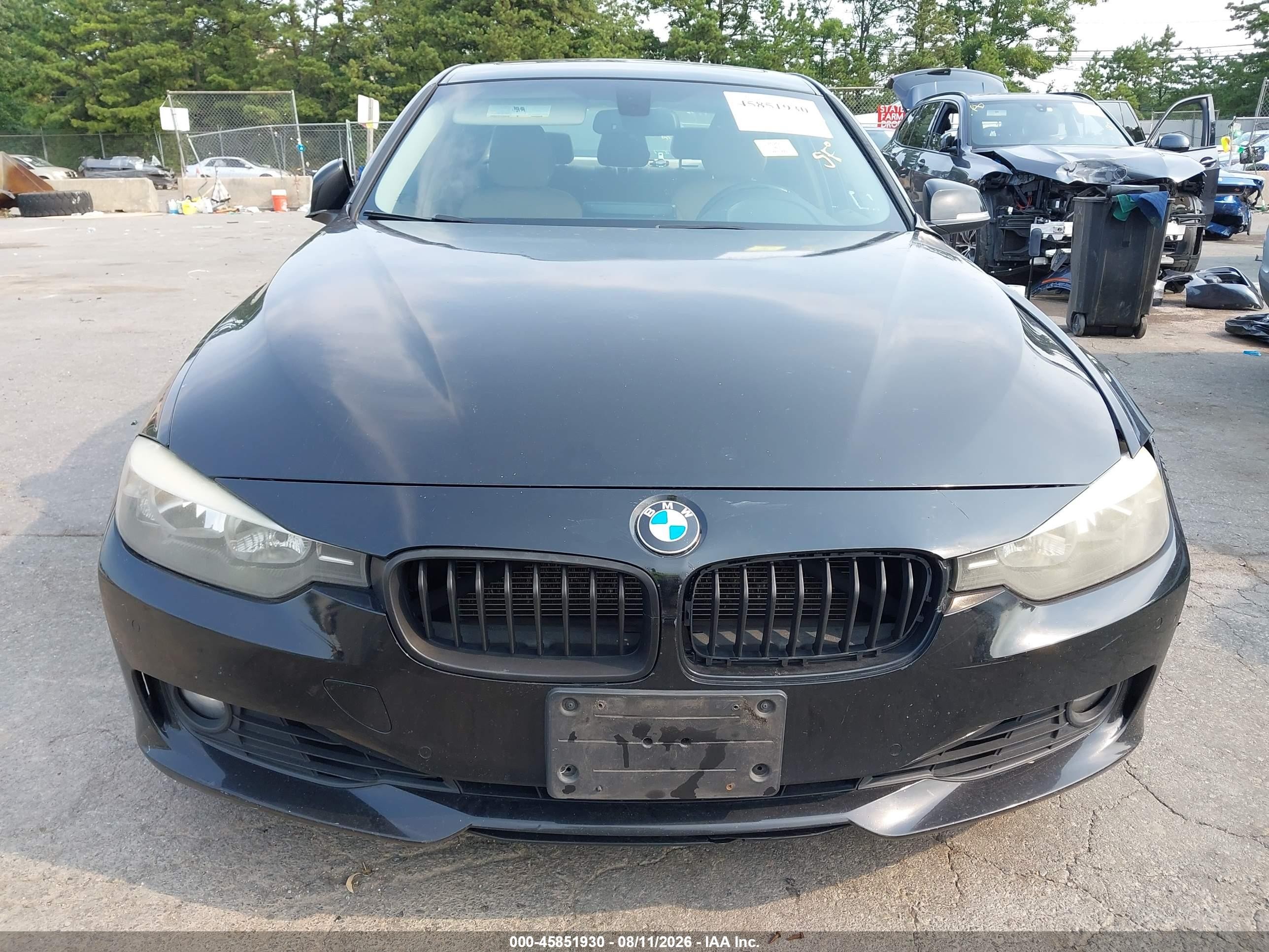 2014 Bmw 328i Xdrive Black vin: WBA3B5C57EP539917