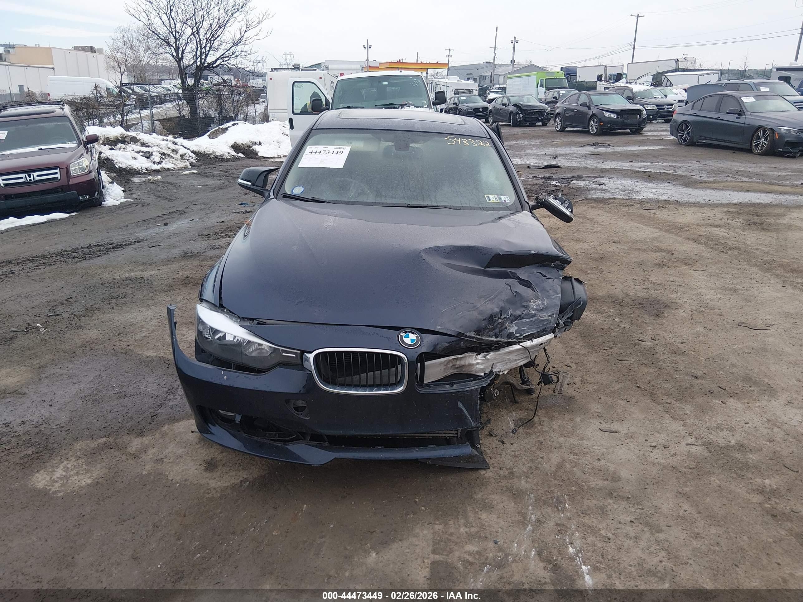 2014 Bmw 328i Xdrive Blue vin: WBA3B5C57EP543322
