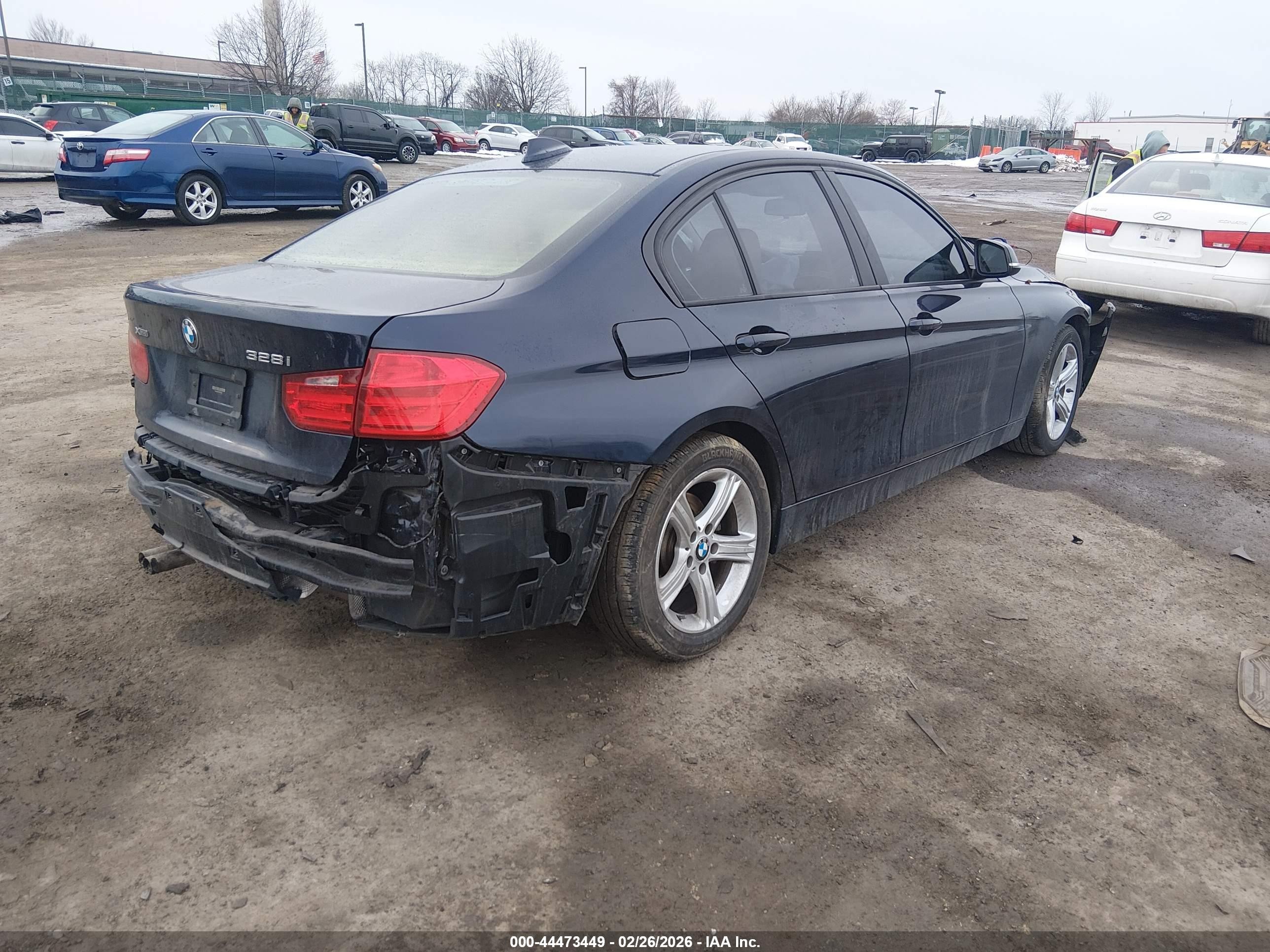 2014 Bmw 328i Xdrive Blue vin: WBA3B5C57EP543322
