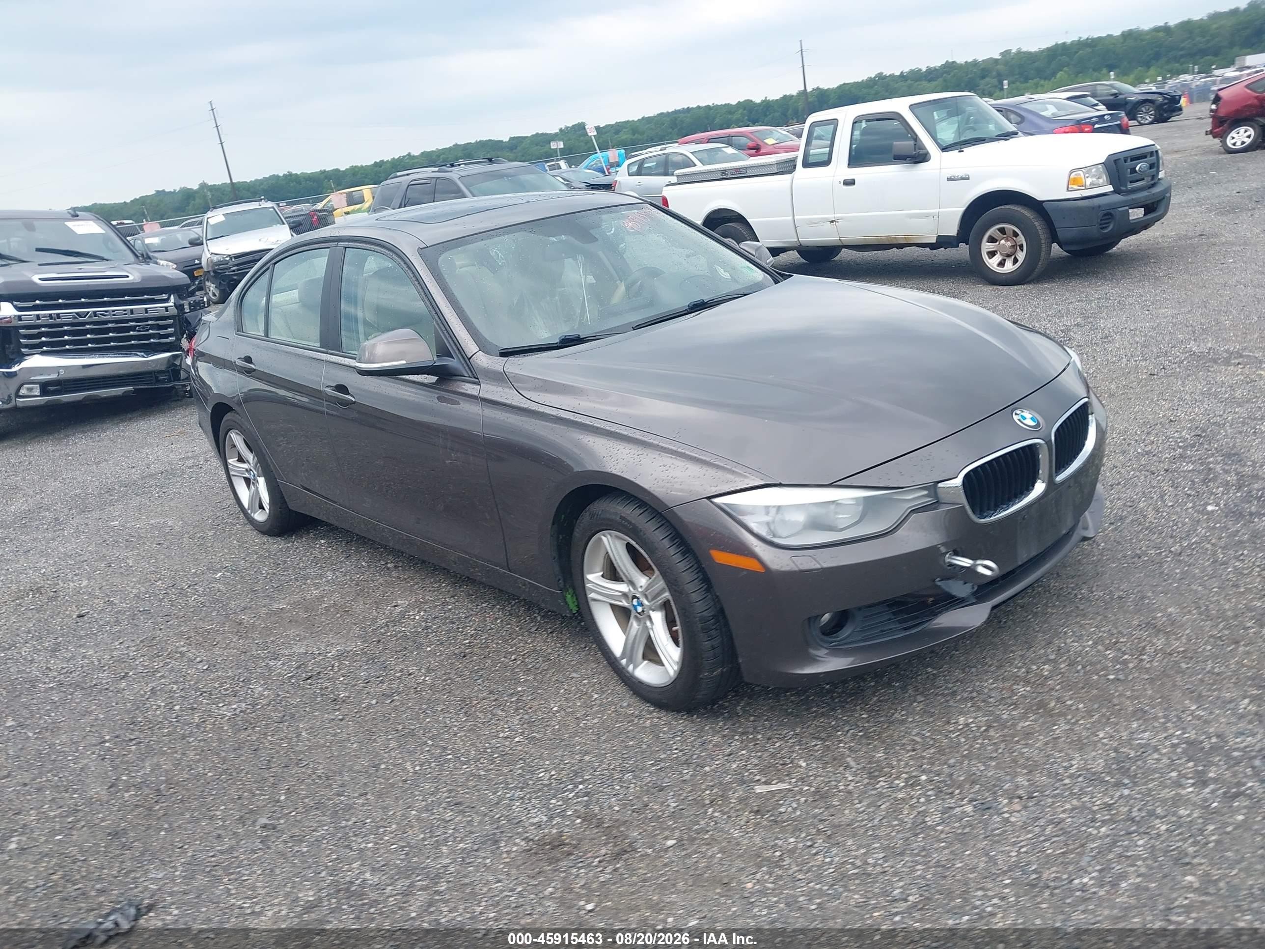 2014 Bmw 328i Xdrive Brown vin: WBA3B5C57EP544244