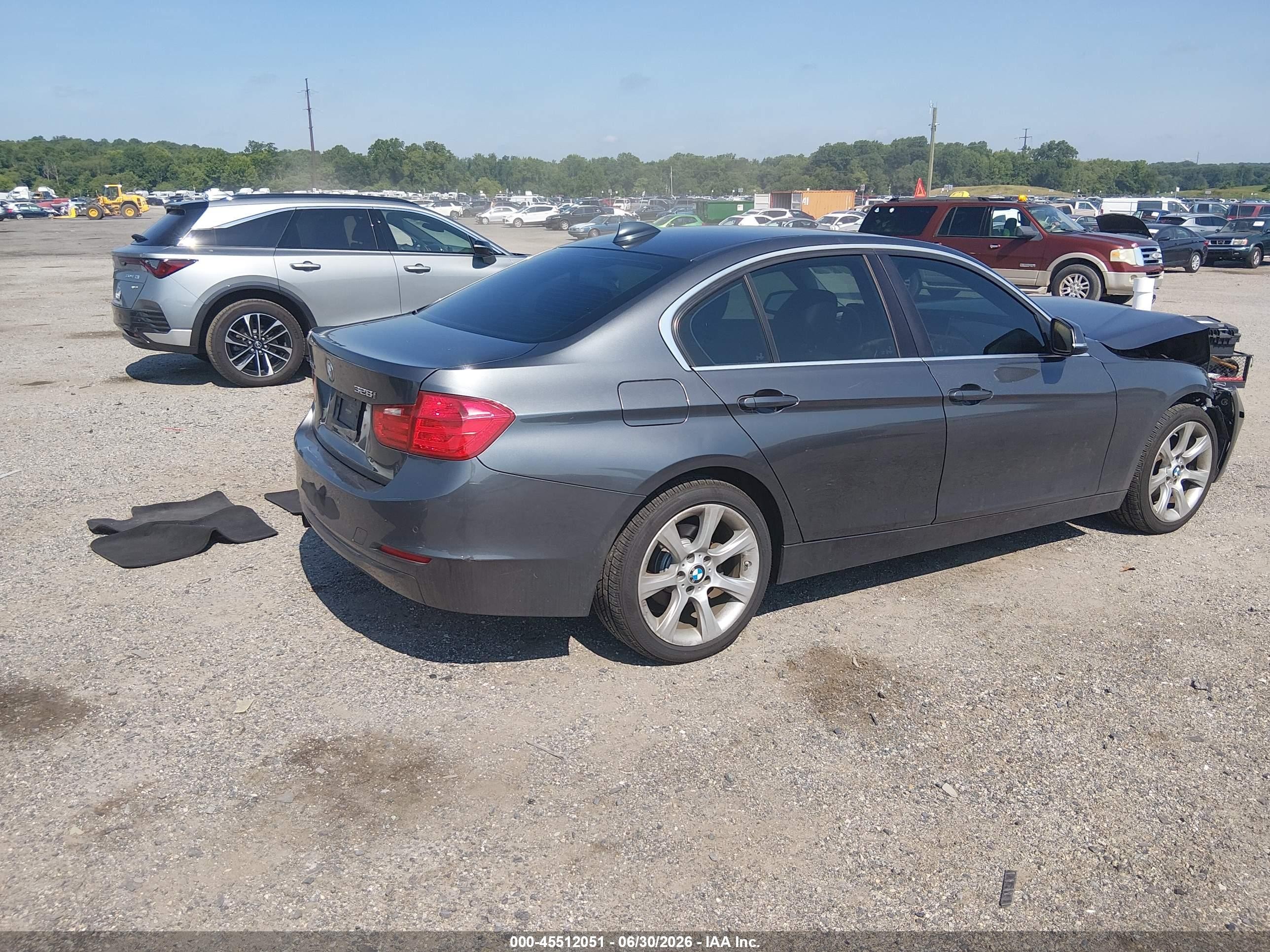 2015 Bmw 328i Xdrive Gray vin: WBA3B5C57FF959555
