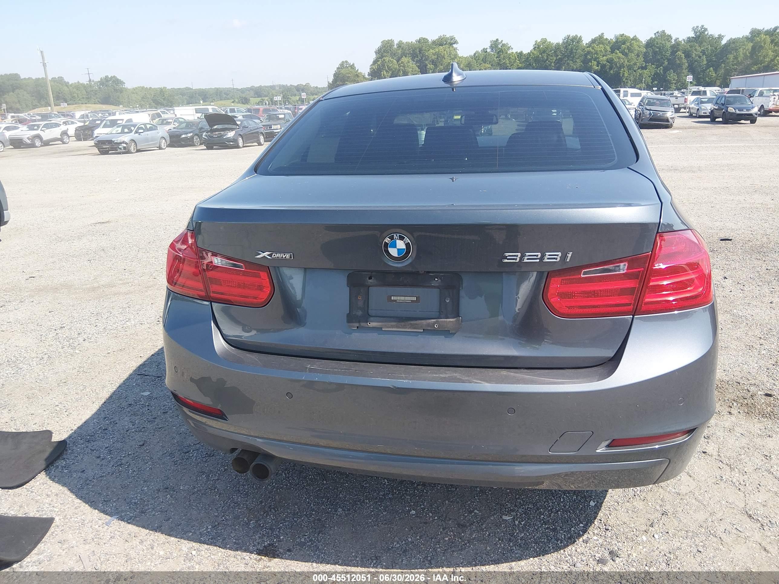 2015 Bmw 328i Xdrive Gray vin: WBA3B5C57FF959555