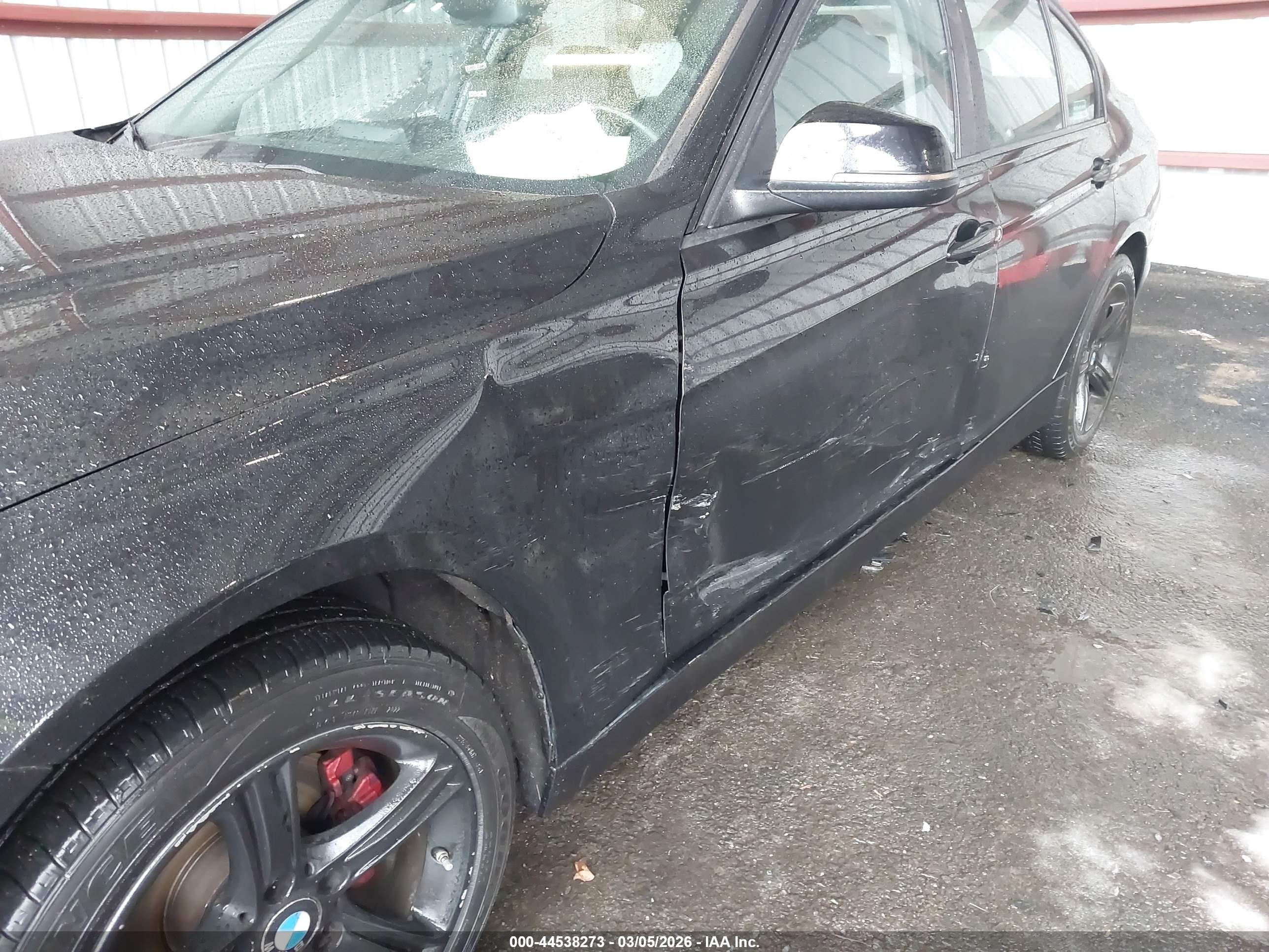 2015 Bmw 328i Xdrive Black vin: WBA3B5C57FP653529