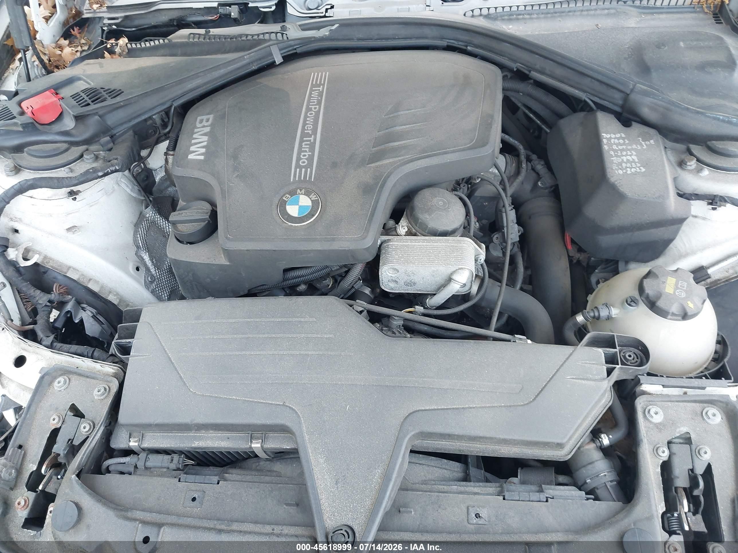 2015 Bmw 328i Xdrive White vin: WBA3B5C57FP654079