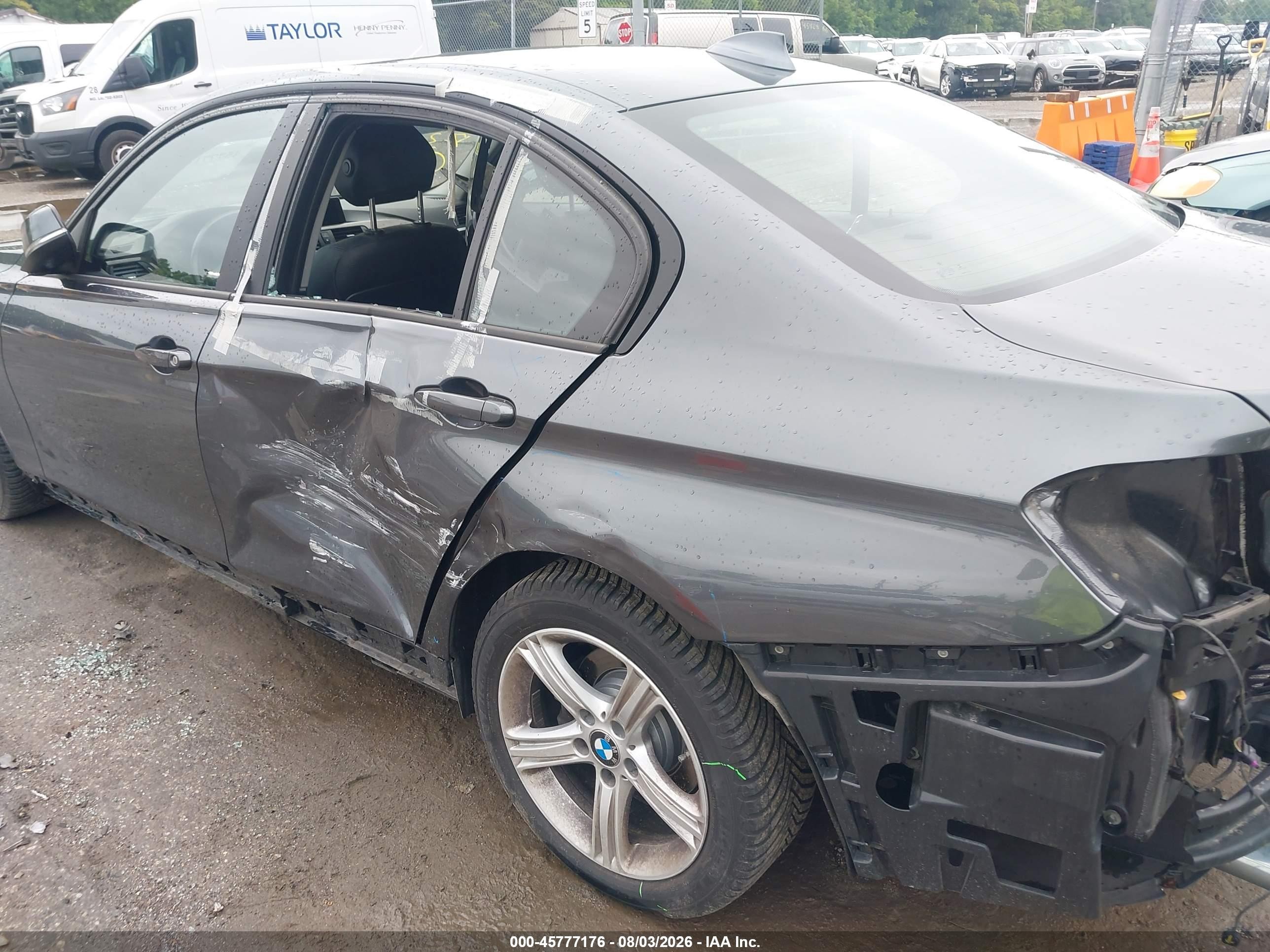 2015 Bmw 328i Xdrive Gray vin: WBA3B5C57FP654387