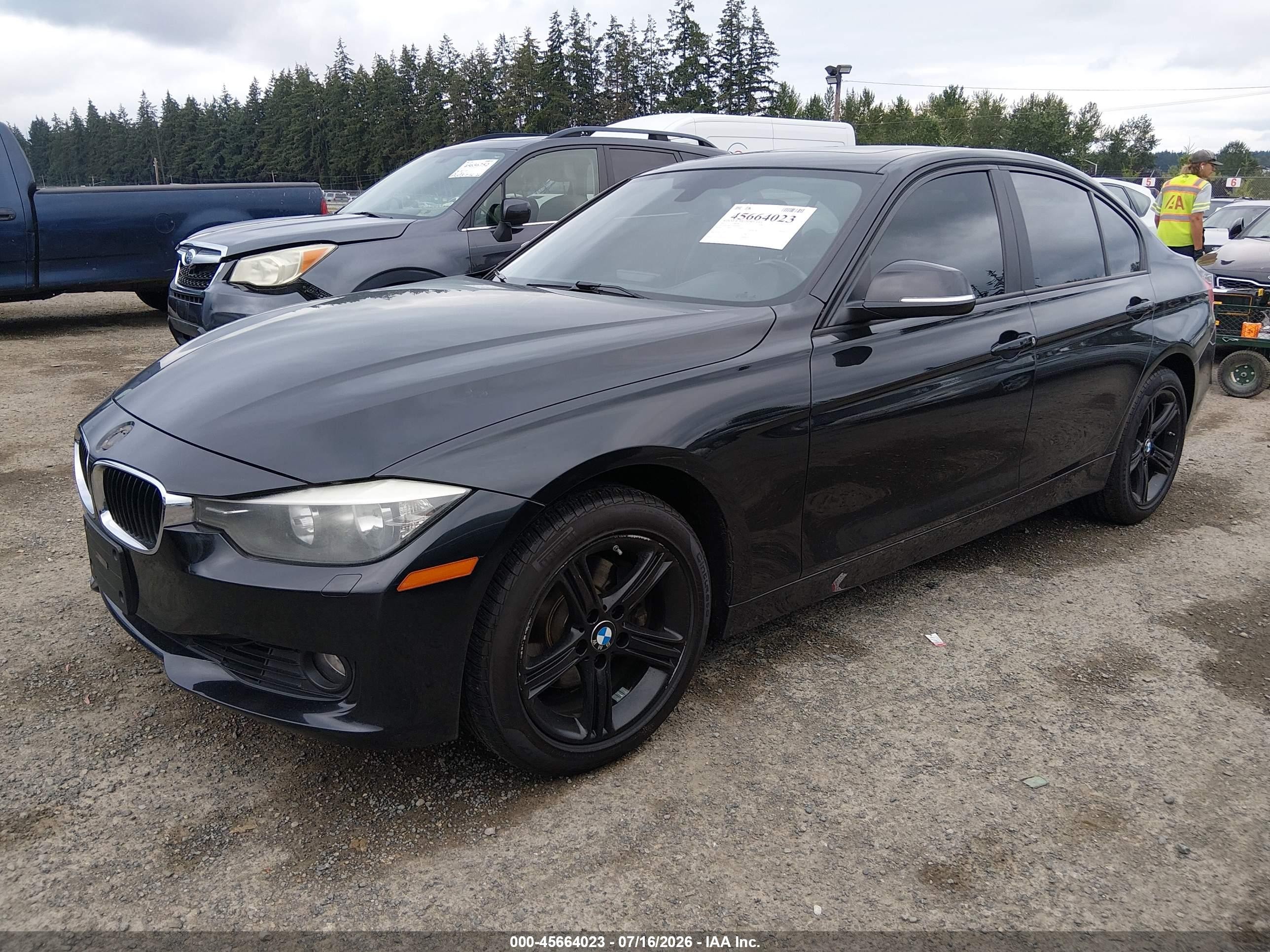 2015 Bmw 328i Xdrive Black vin: WBA3B5C57FP654504