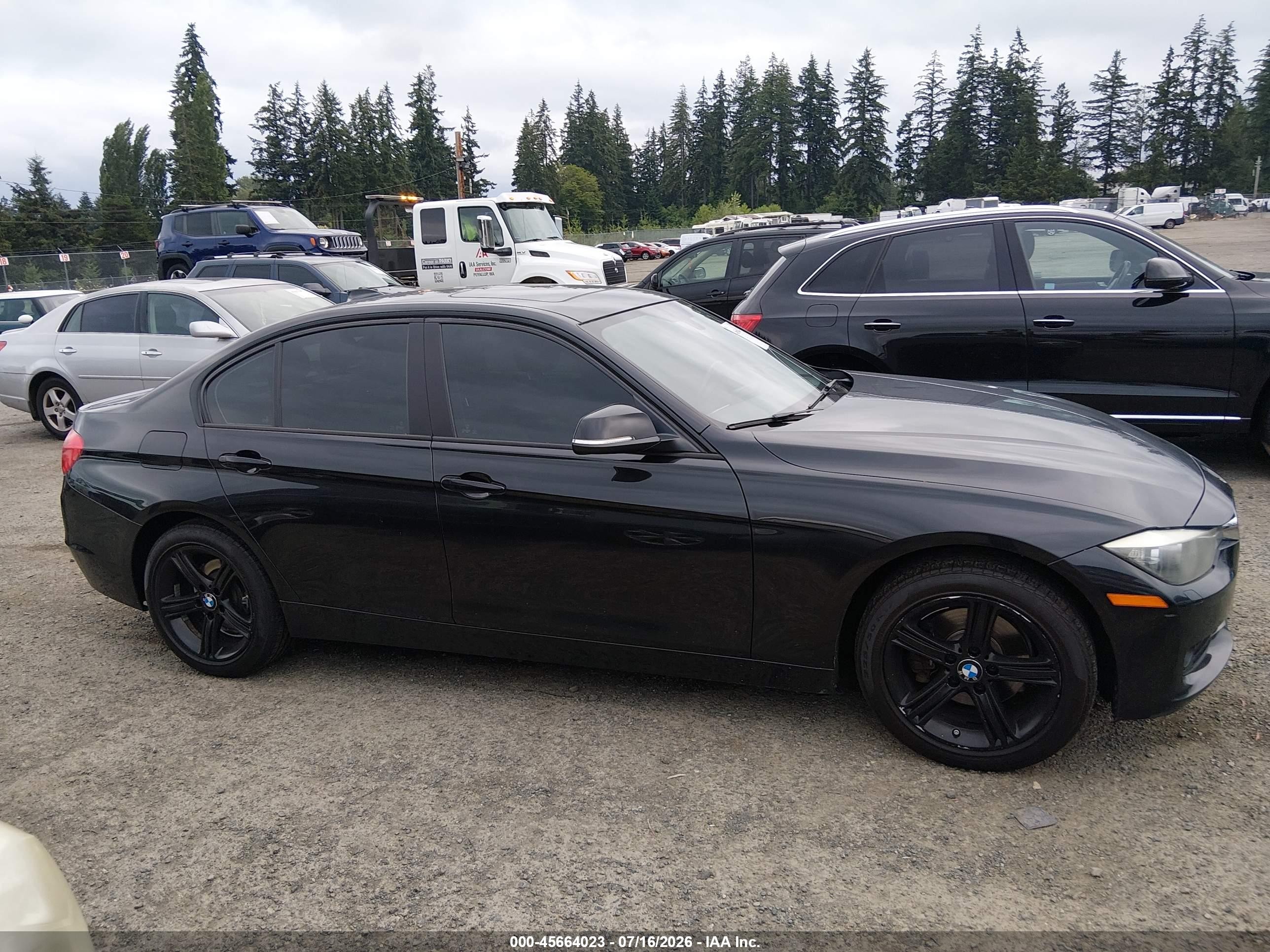 2015 Bmw 328i Xdrive Black vin: WBA3B5C57FP654504