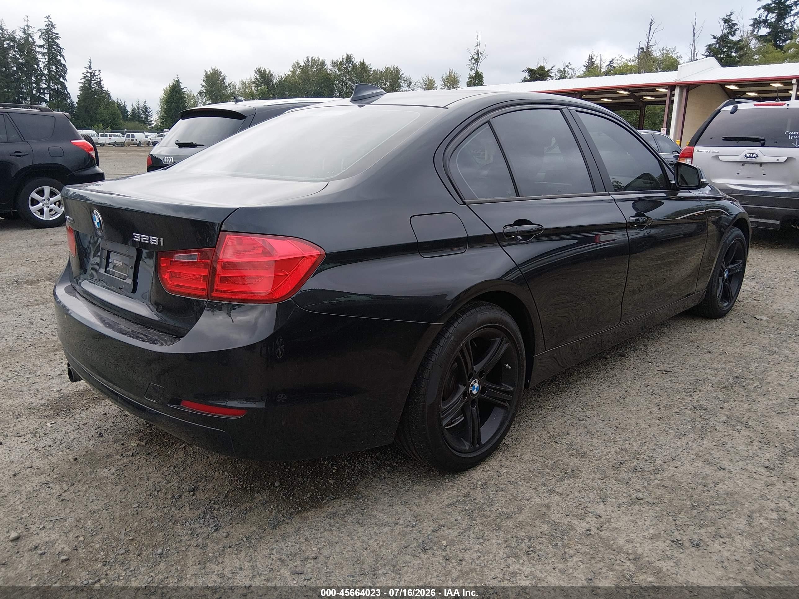 2015 Bmw 328i Xdrive Black vin: WBA3B5C57FP654504