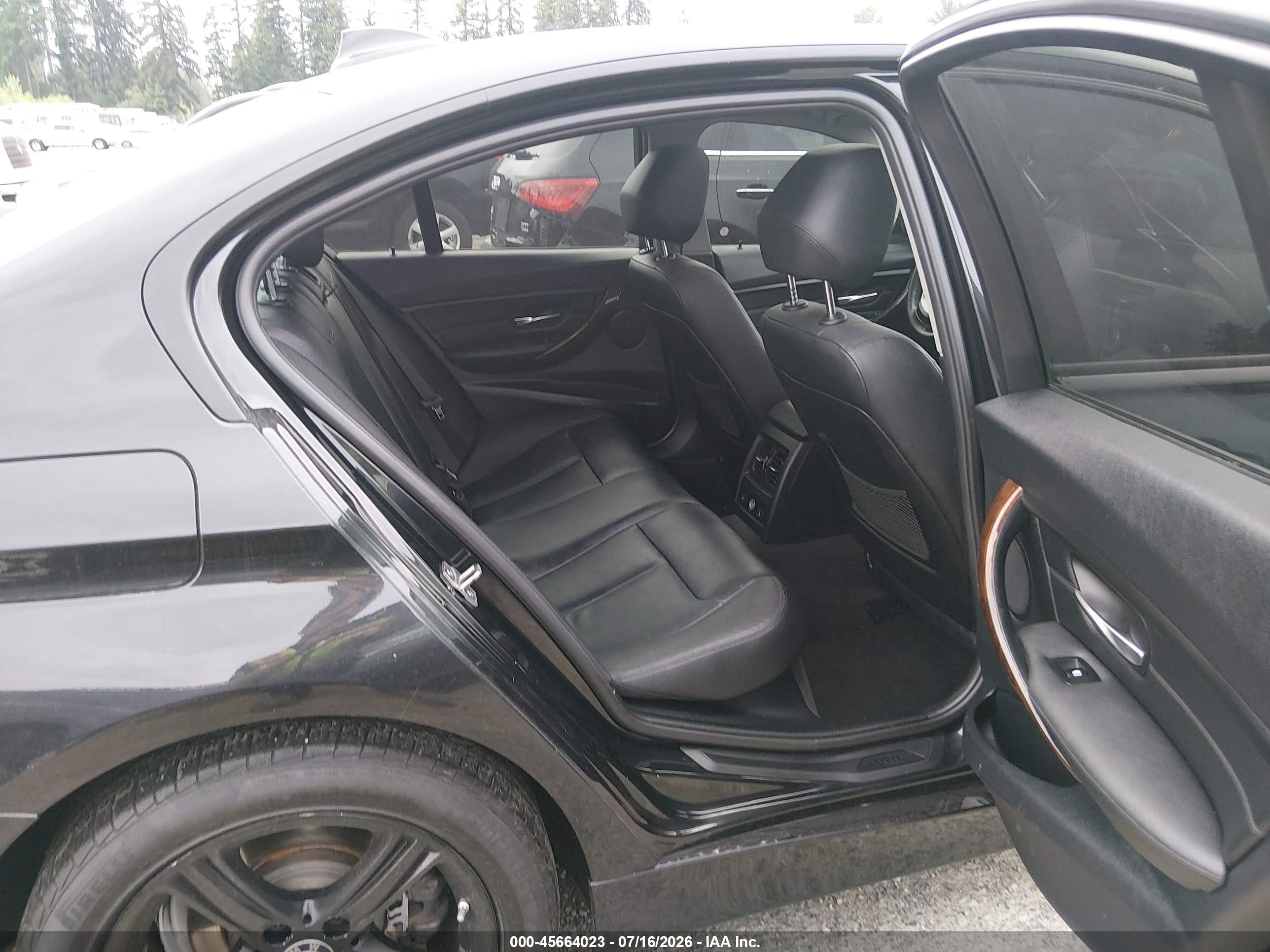 2015 Bmw 328i Xdrive Black vin: WBA3B5C57FP654504