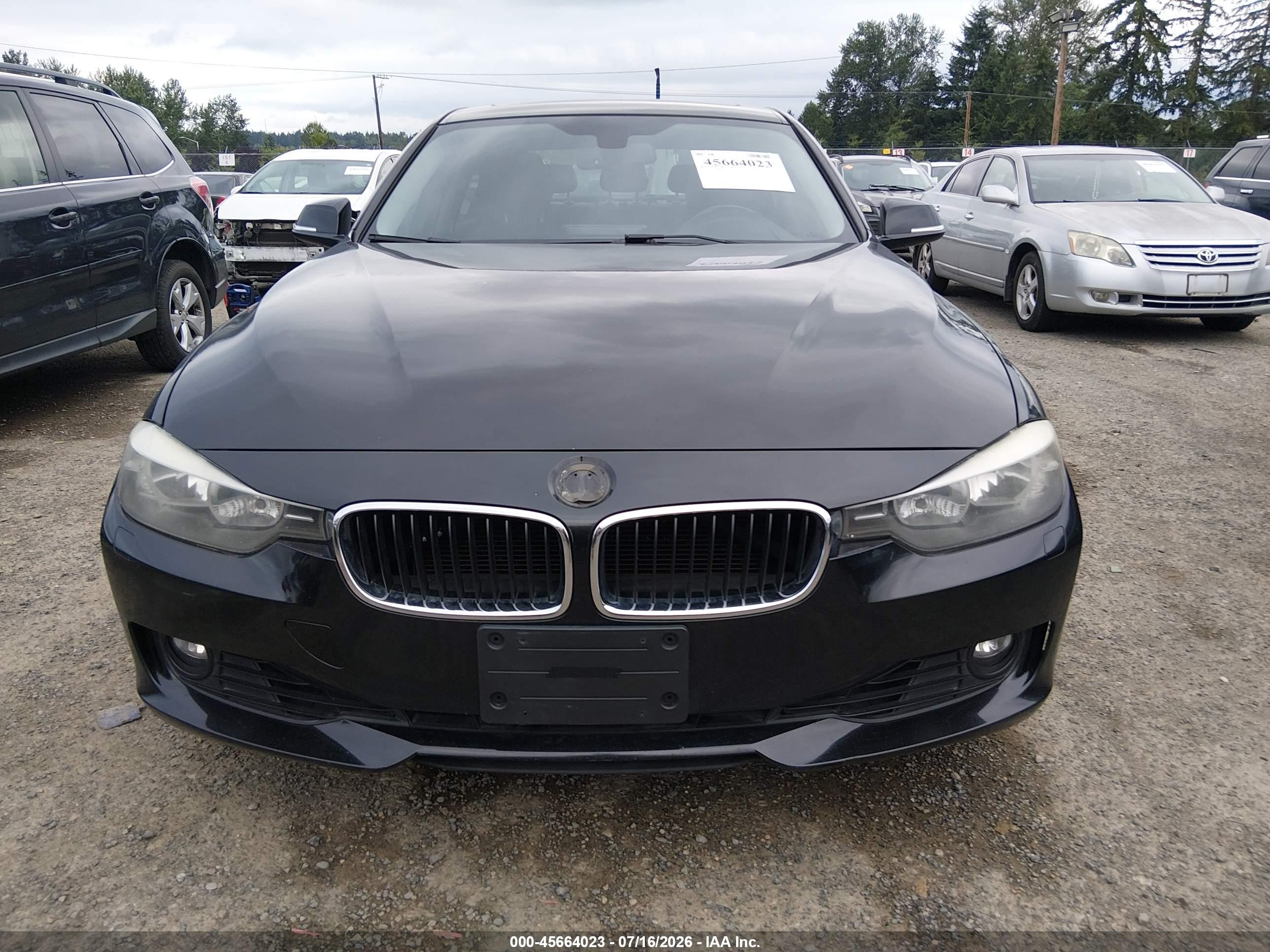 2015 Bmw 328i Xdrive Black vin: WBA3B5C57FP654504