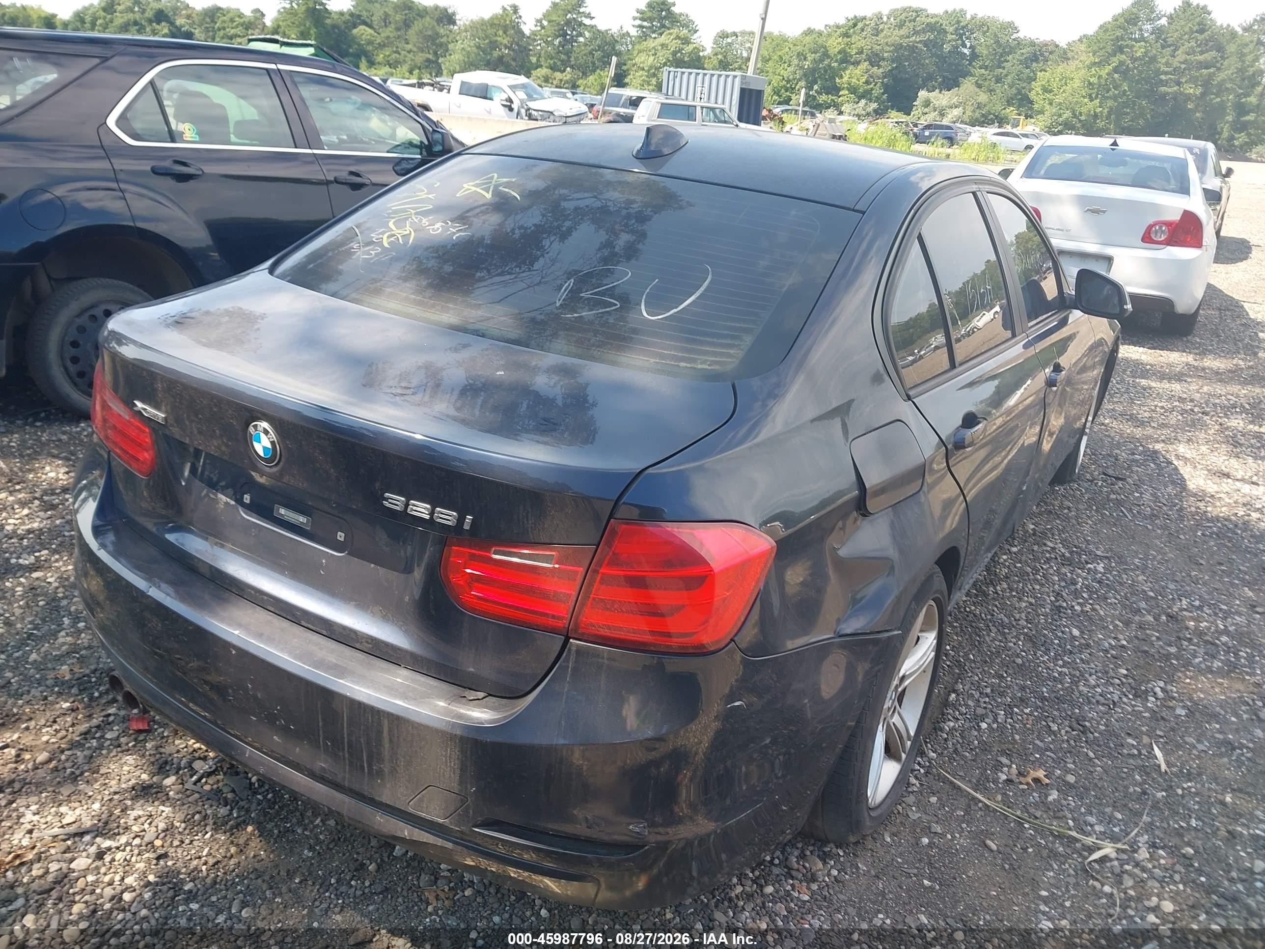 2013 Bmw 328i Xdrive Blue vin: WBA3B5C59DF591411