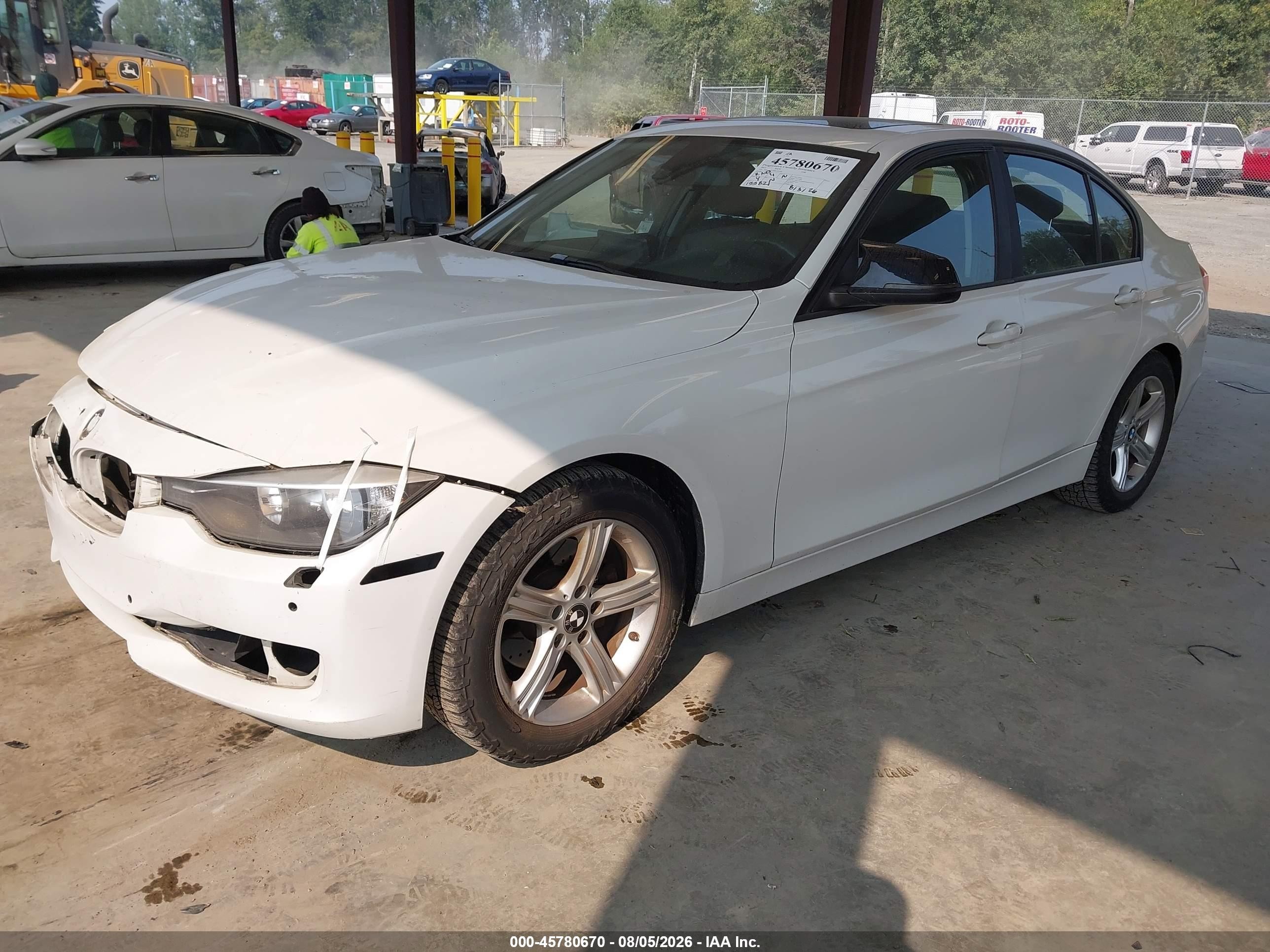 2013 Bmw 328i Xdrive White vin: WBA3B5C59DF593580