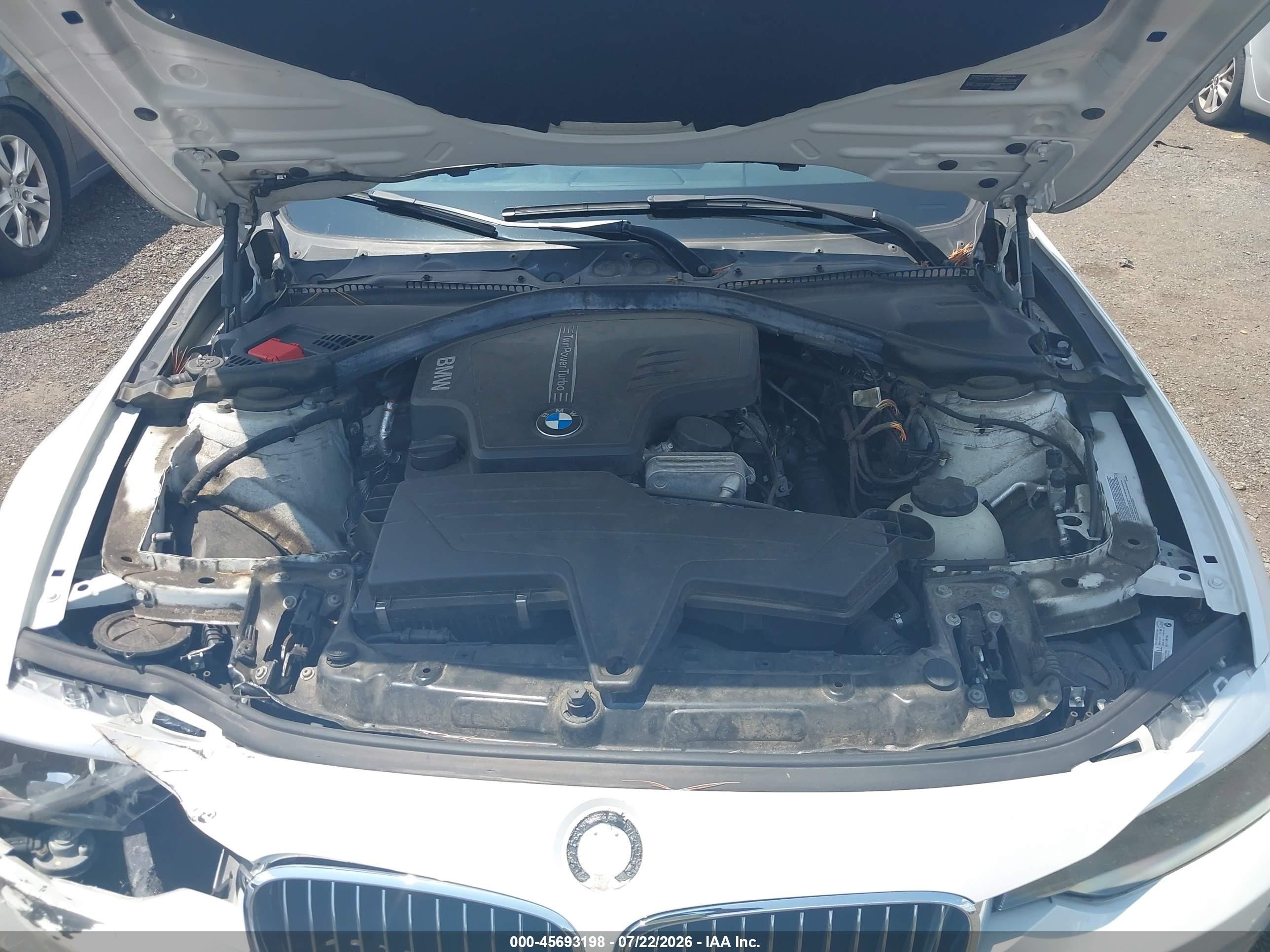 2014 Bmw 328i Xdrive White vin: WBA3B5C59EP540681