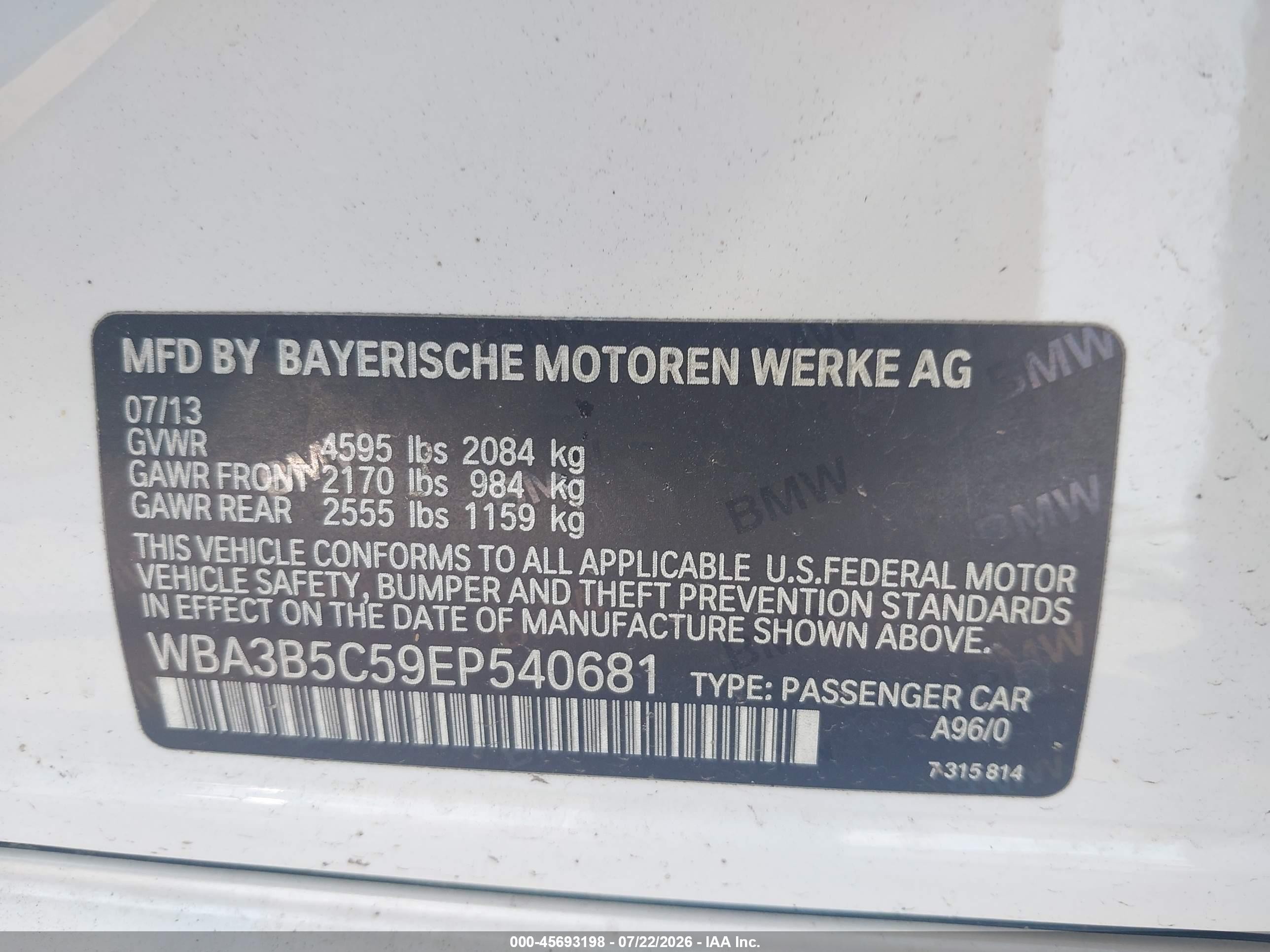 2014 Bmw 328i Xdrive White vin: WBA3B5C59EP540681