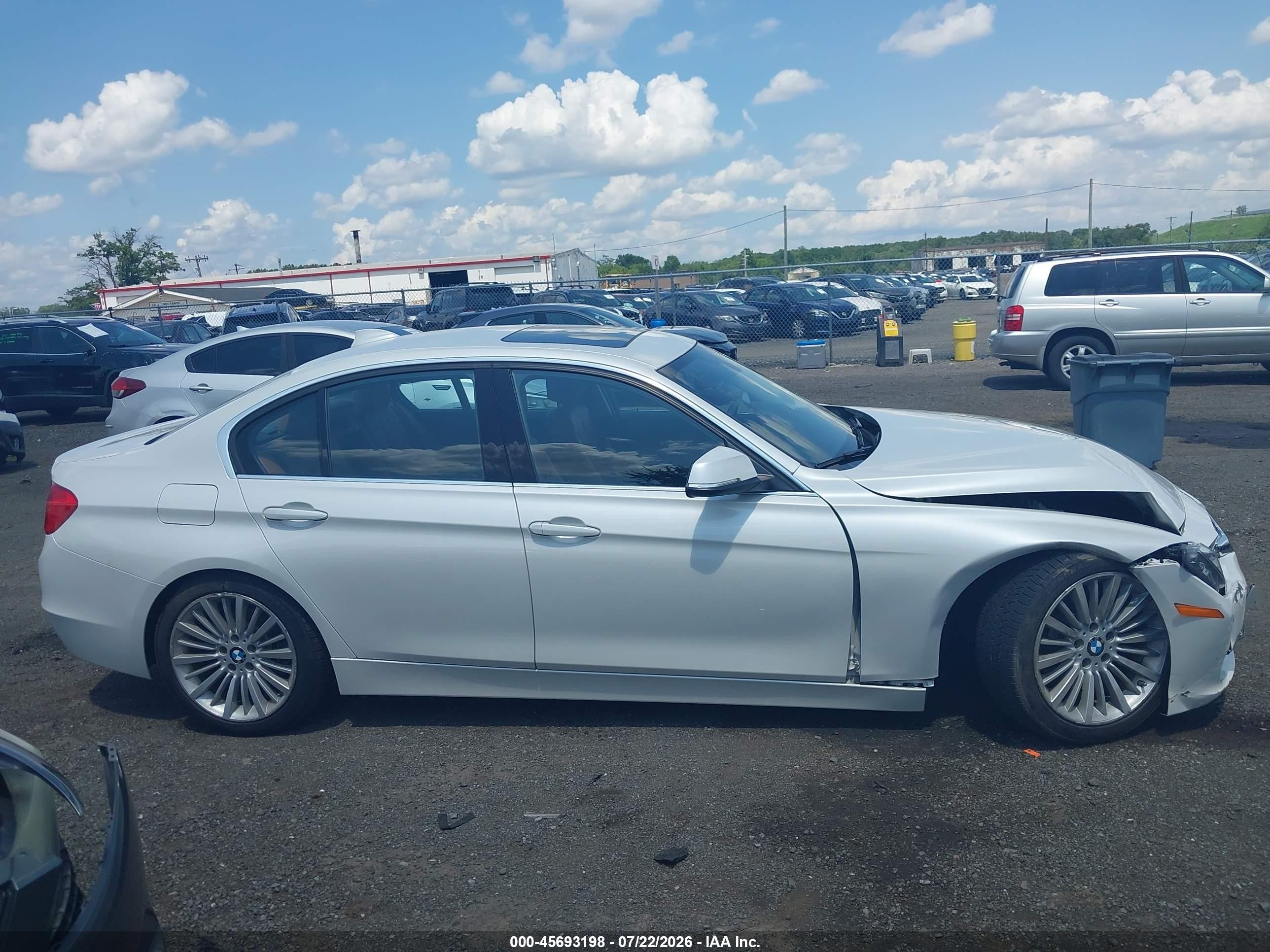2014 Bmw 328i Xdrive White vin: WBA3B5C59EP540681