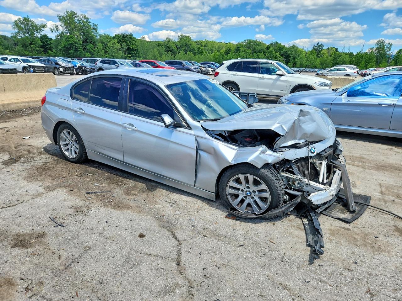 2014 Bmw 328 Xi Sulev Silver vin: WBA3B5C59EP540924