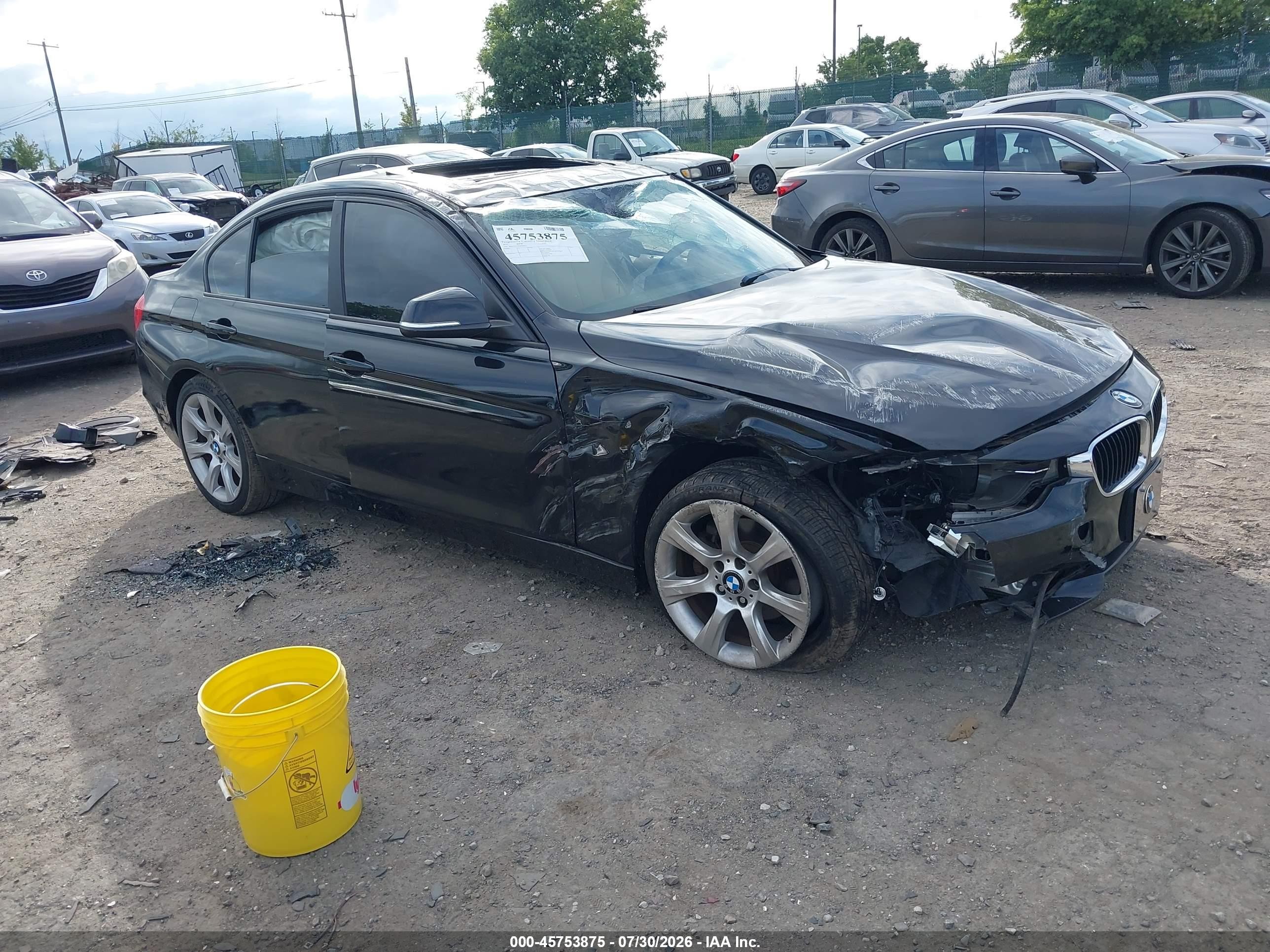 2015 Bmw 328i Xdrive Черный vin: WBA3B5C59FF960075